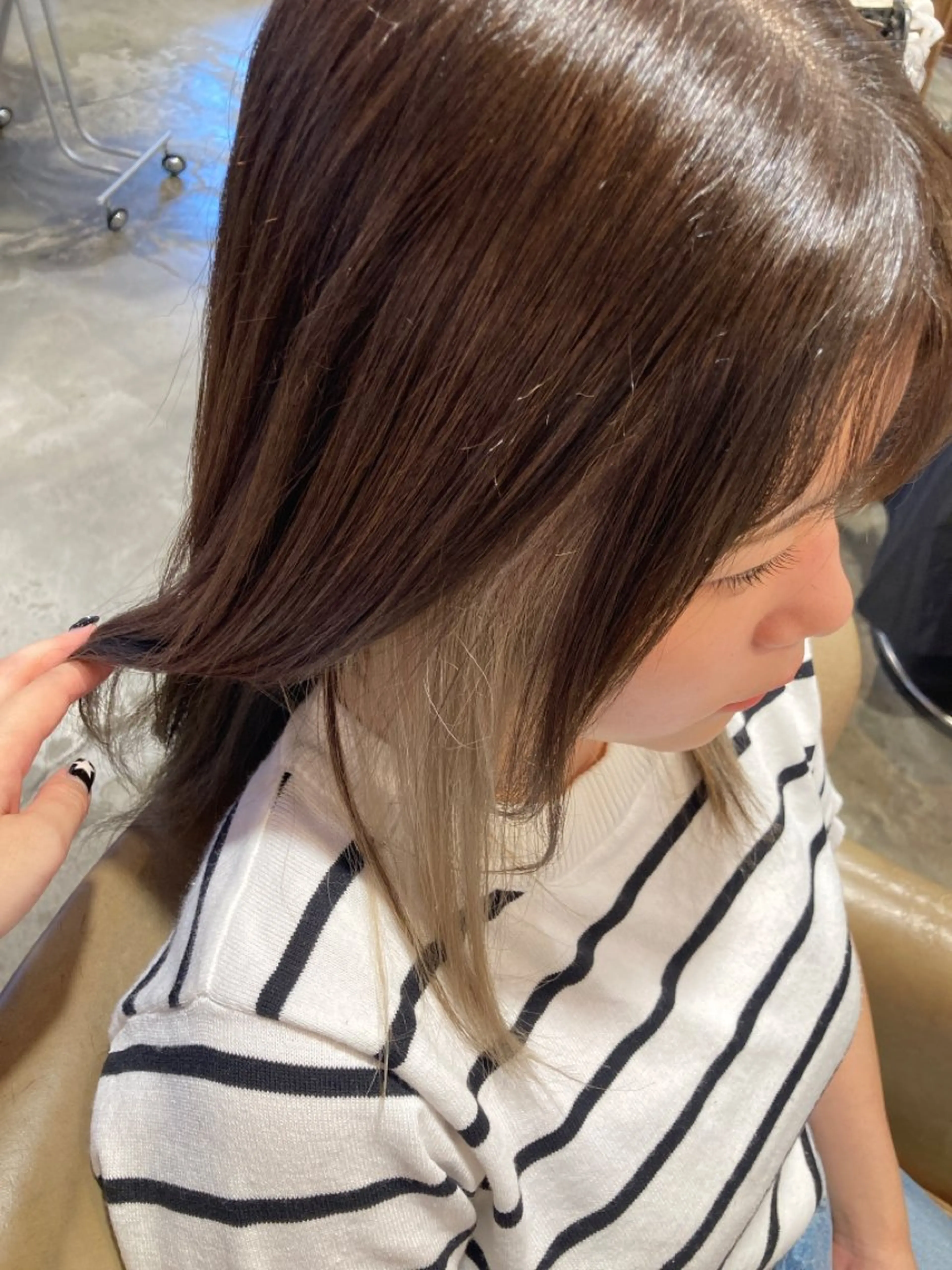 カラー ナルセナツキ 👾ハイトーンのヘアスタイル