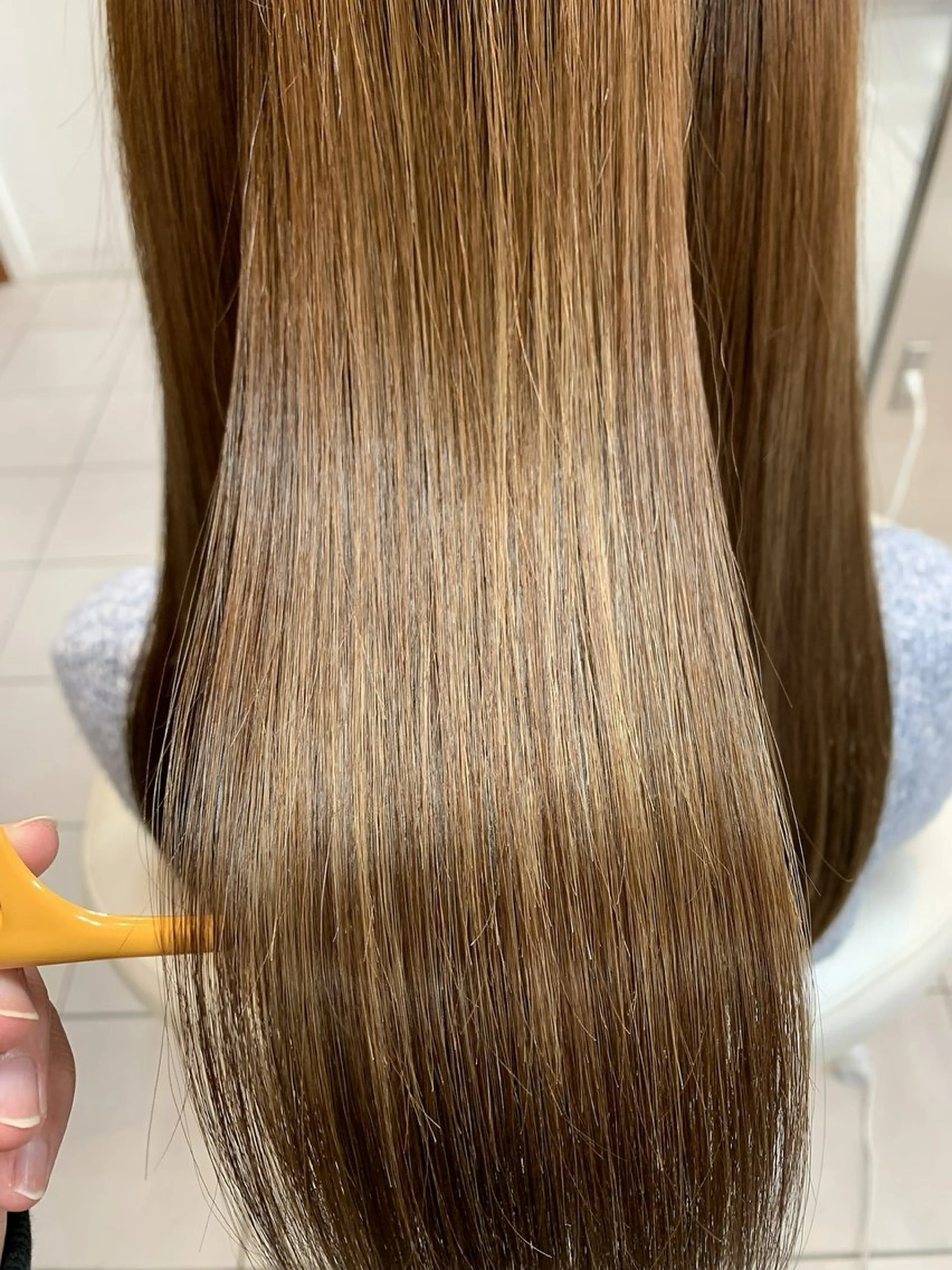 セミロング ヘアカラー BASSA鷺ノ宮 🔥⚡️OTUKAのヘアスタイル