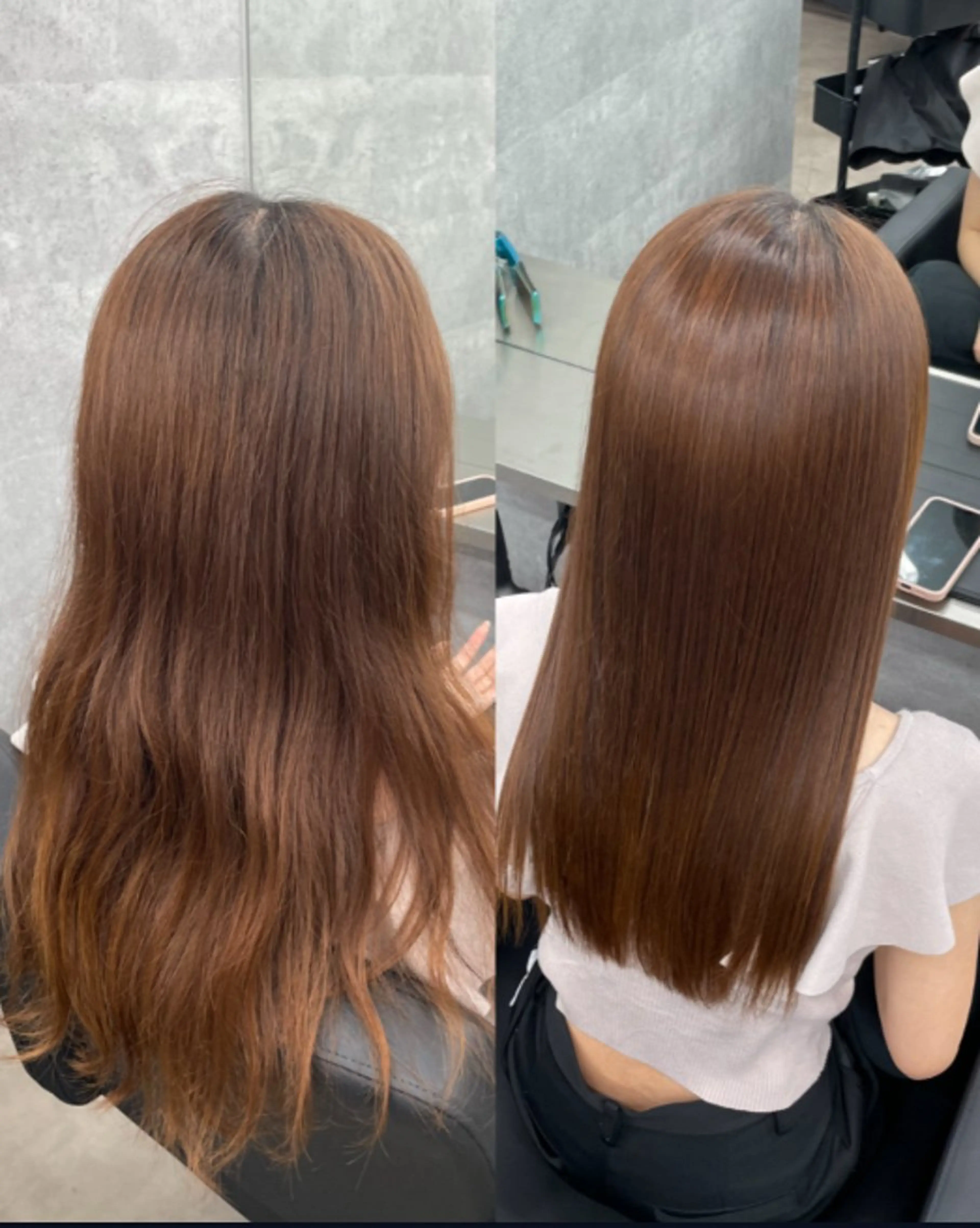 セミロング カット 縮毛矯正 トリートメント 縮毛矯正支持率👑 No.1 SORAのヘアスタイル