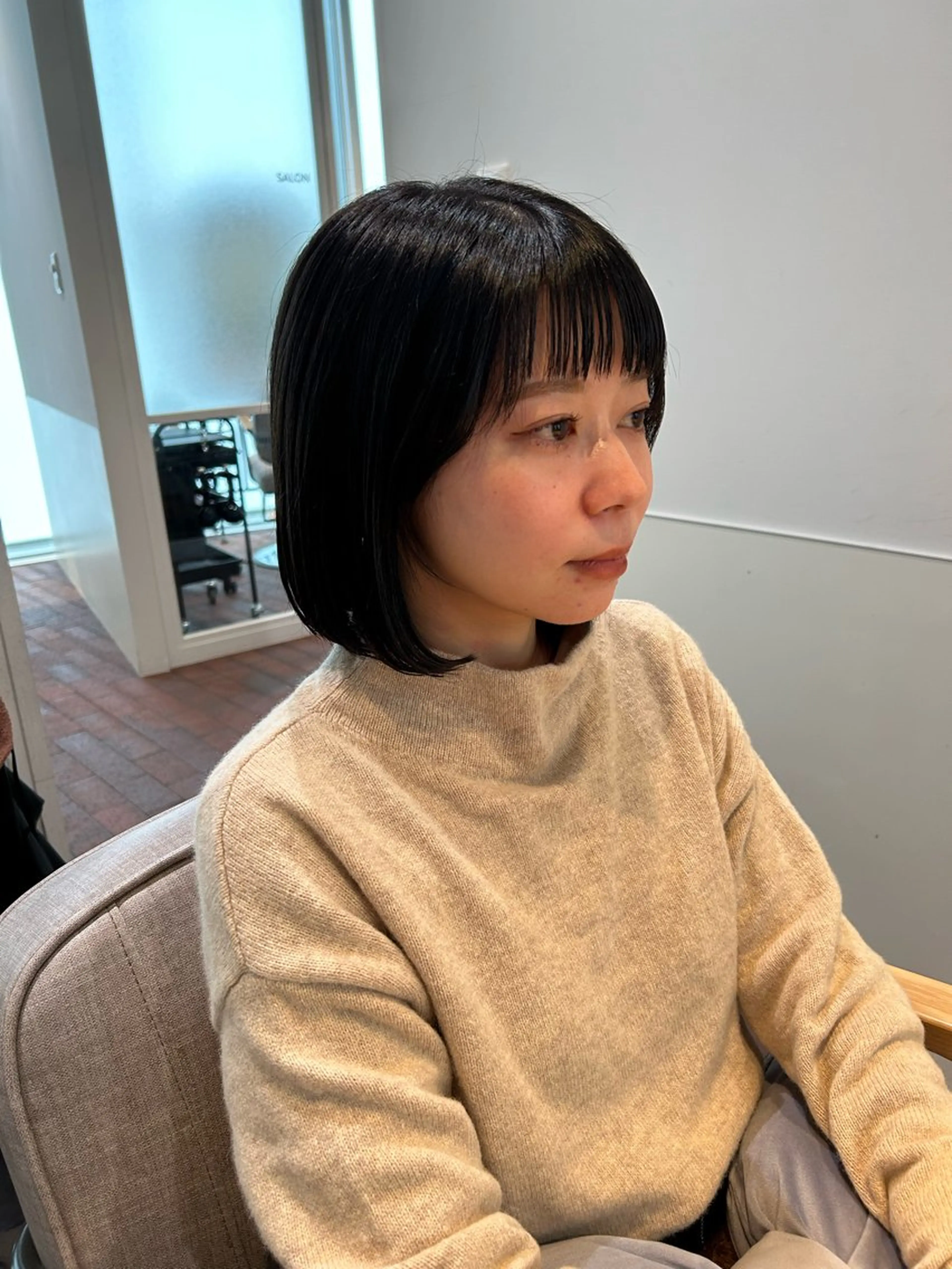 ショート カラー カット ヘアカラー トリートメント gotoday shaire saron所属・miu. ボブ/透け感カラーのヘアスタイル