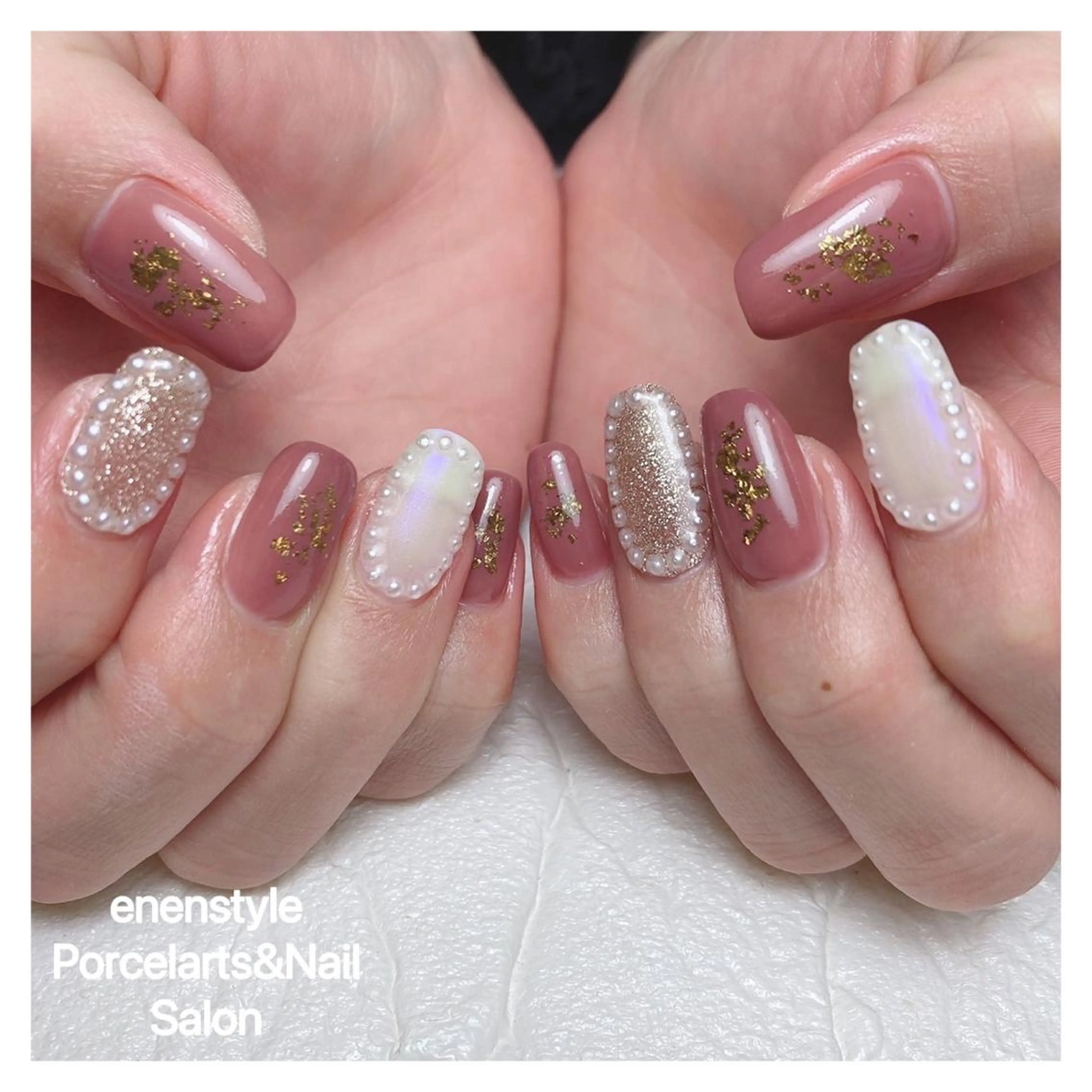 ミディアム ネイル 👑enen style👑のネイルデザイン