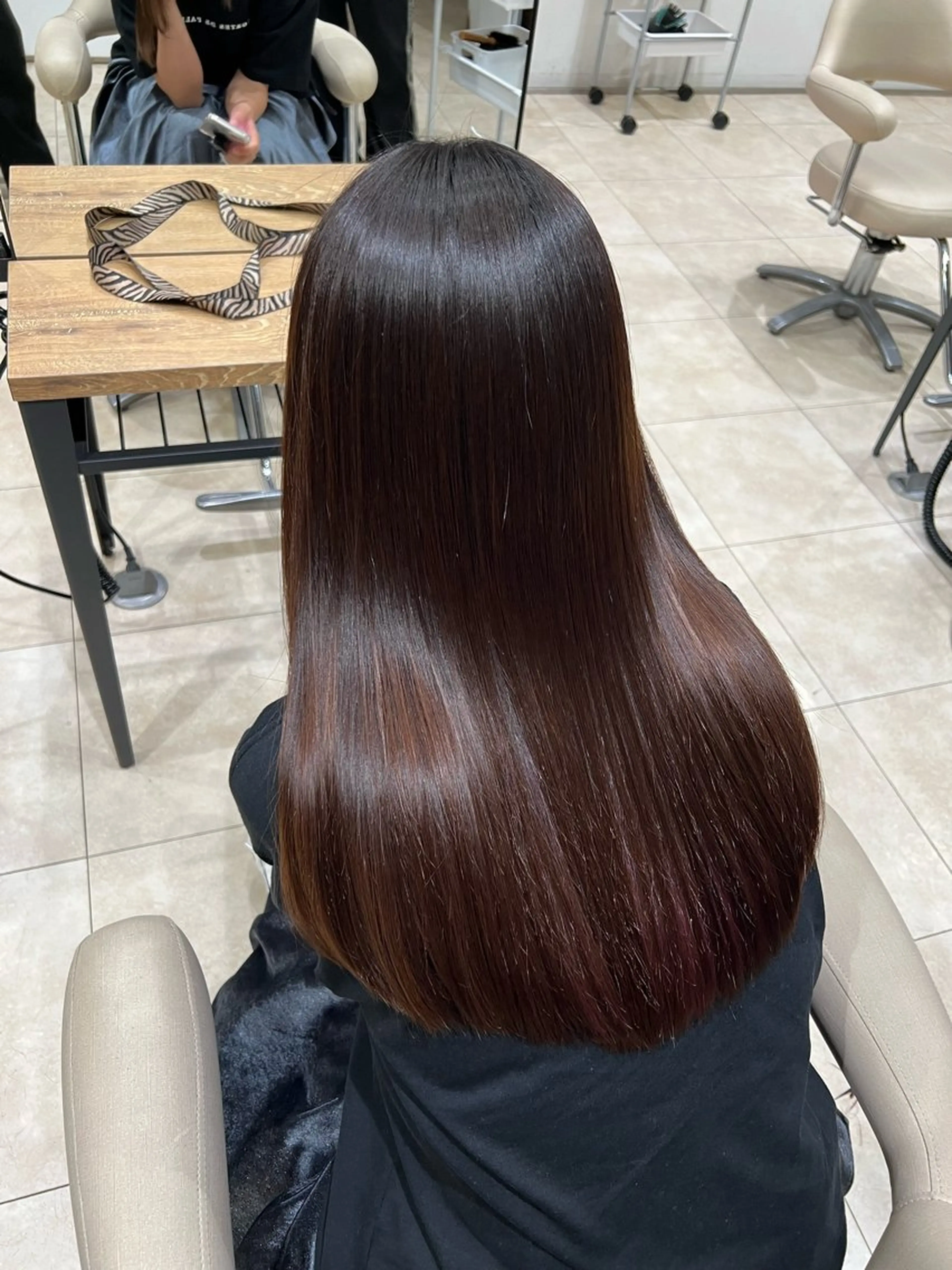 ロング カット 縮毛矯正 トリートメント 艶髪/髪質改善 【熊野隼人】のヘアスタイル