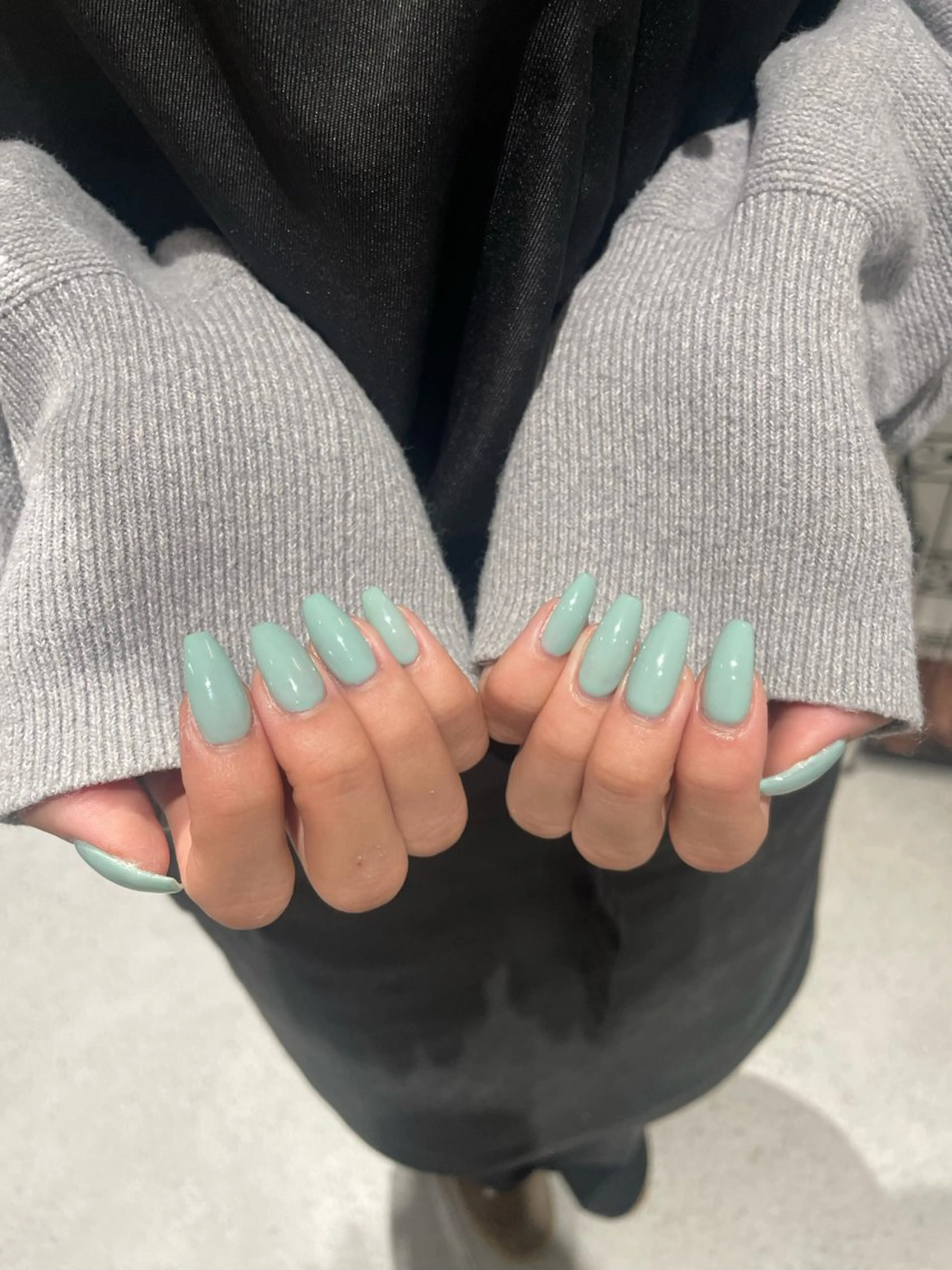 ネイル ワンカラーネイル 星 希乃歌のネイルデザイン