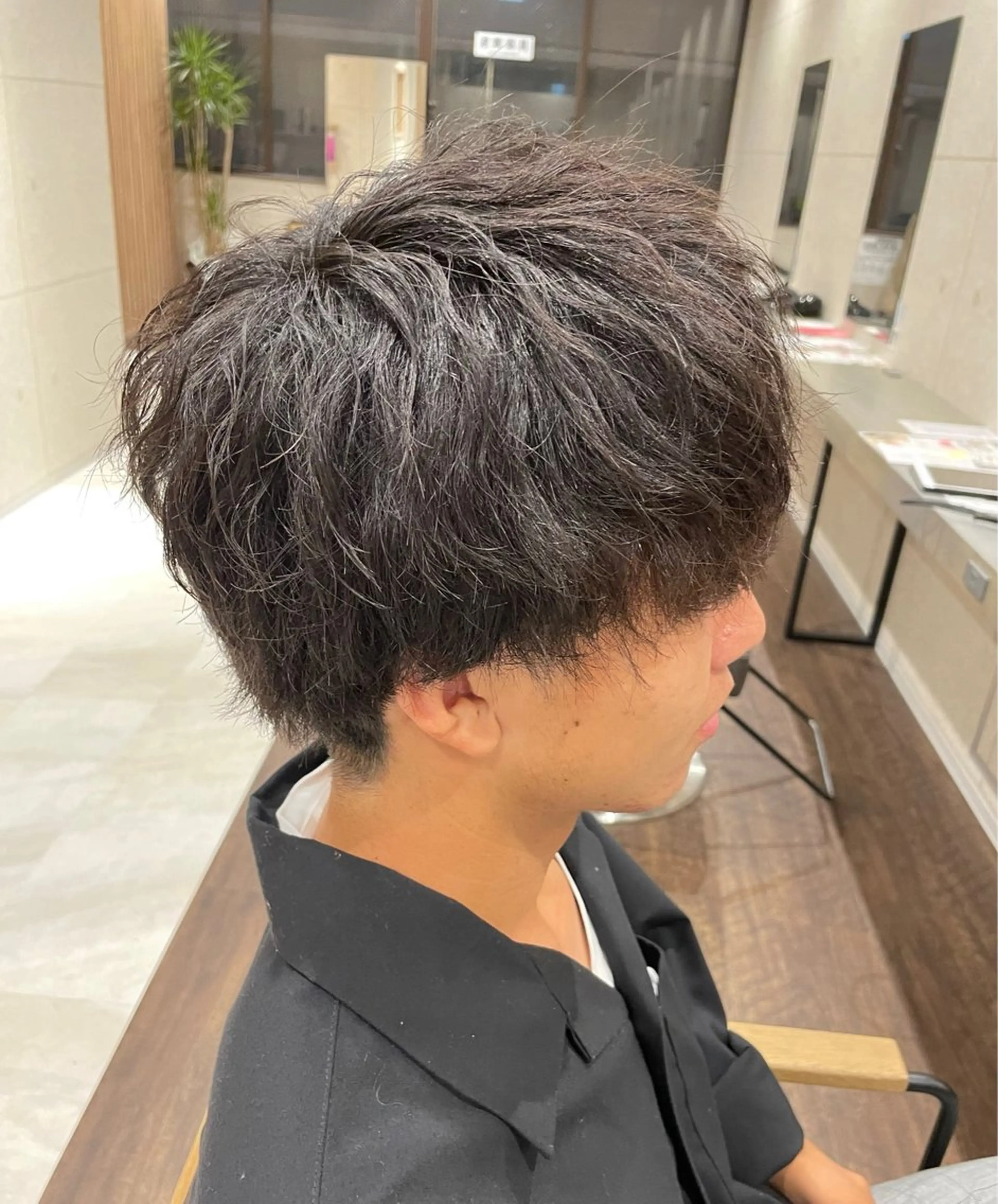 メンズ カット ヘッドスパ 宮之本峻也/メンズ パーマ/透明感カラーのヘアスタイル