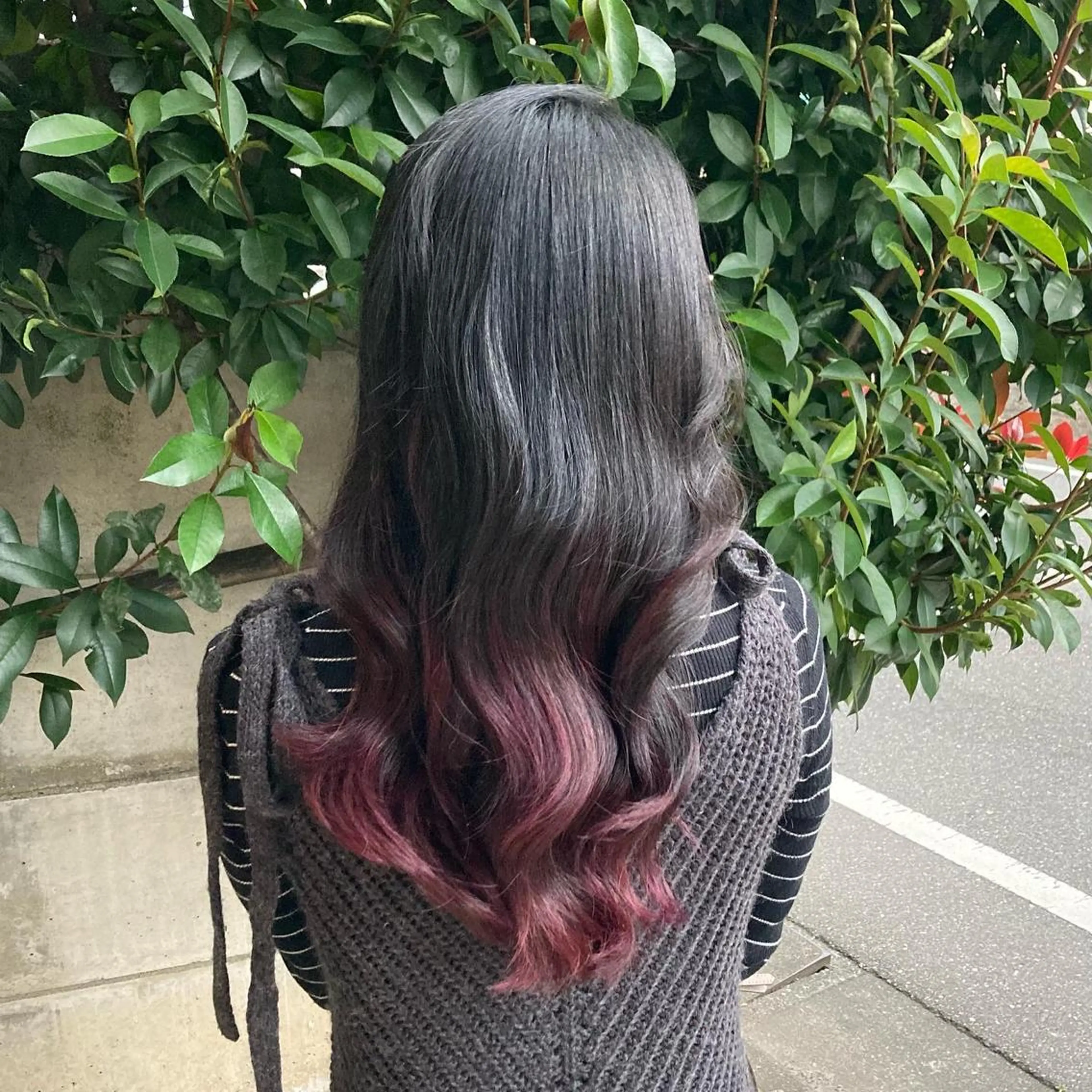 ロング カラー ブリーチ グラデーションカラー ヘアセット 田牧 みゆきのヘアスタイル