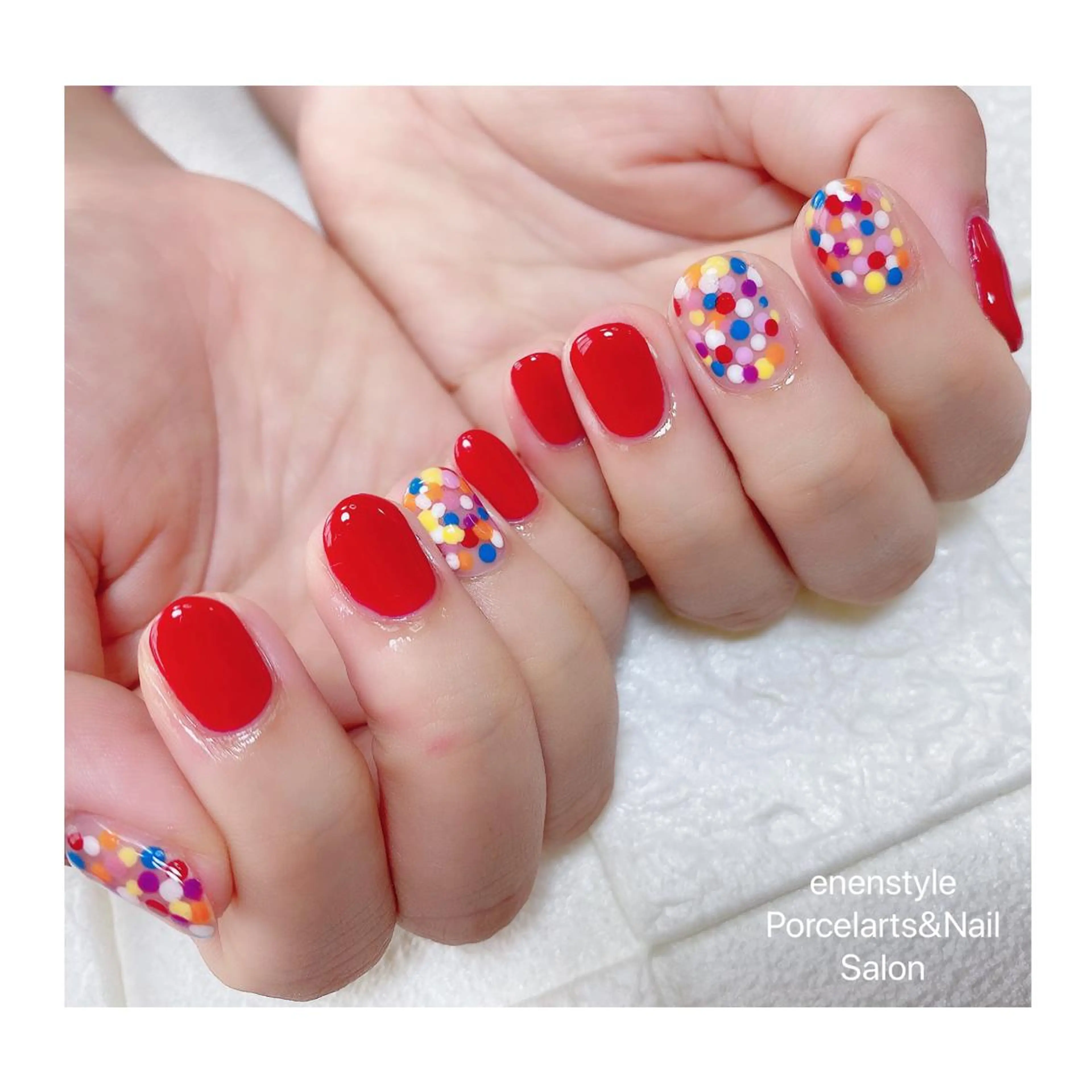 ショート ネイル ハンドネイル 👑enen style👑のネイルデザイン