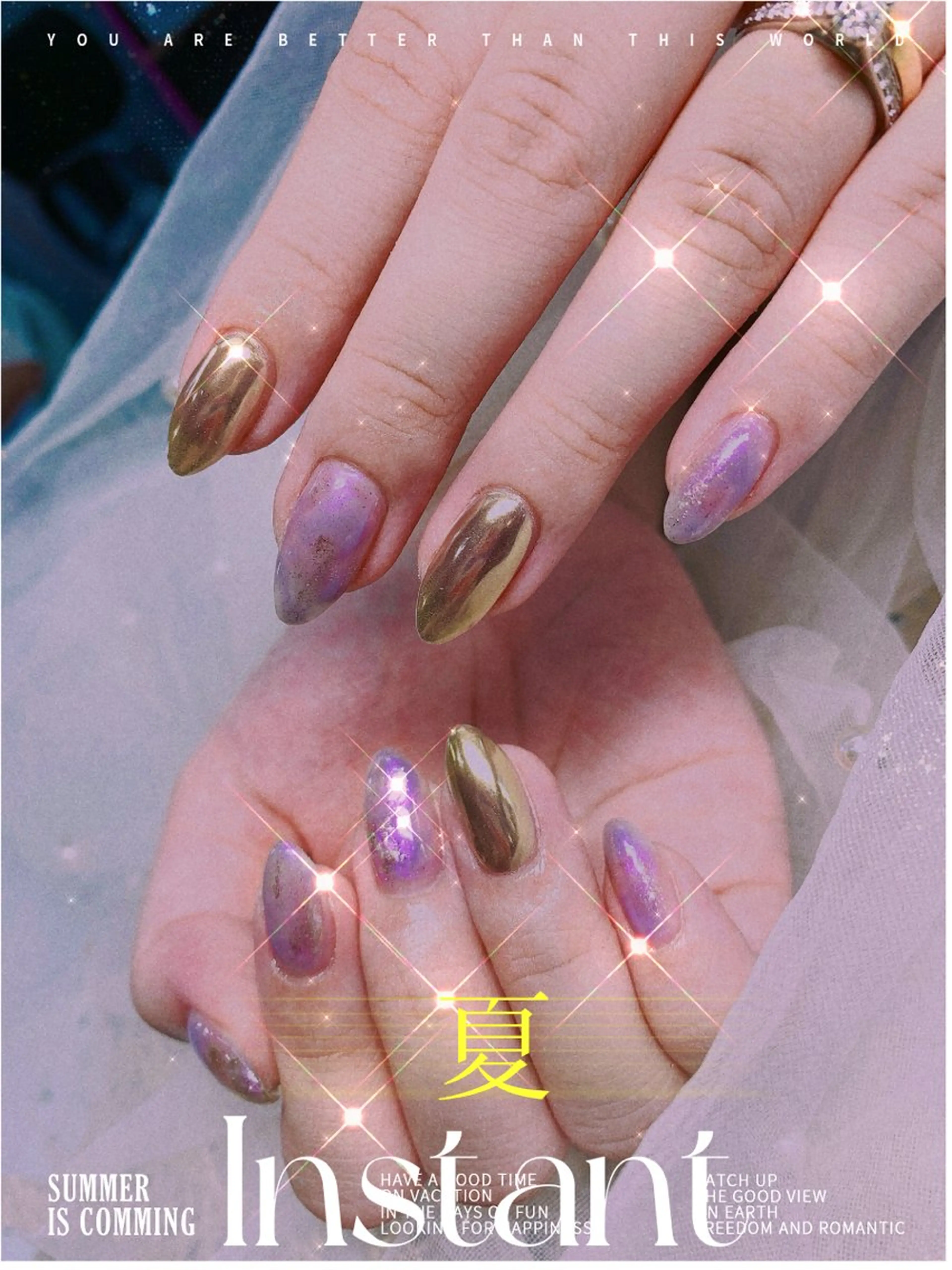 ネイル ラベンダー💖日暮里 ルル💖ネイルのネイルデザイン