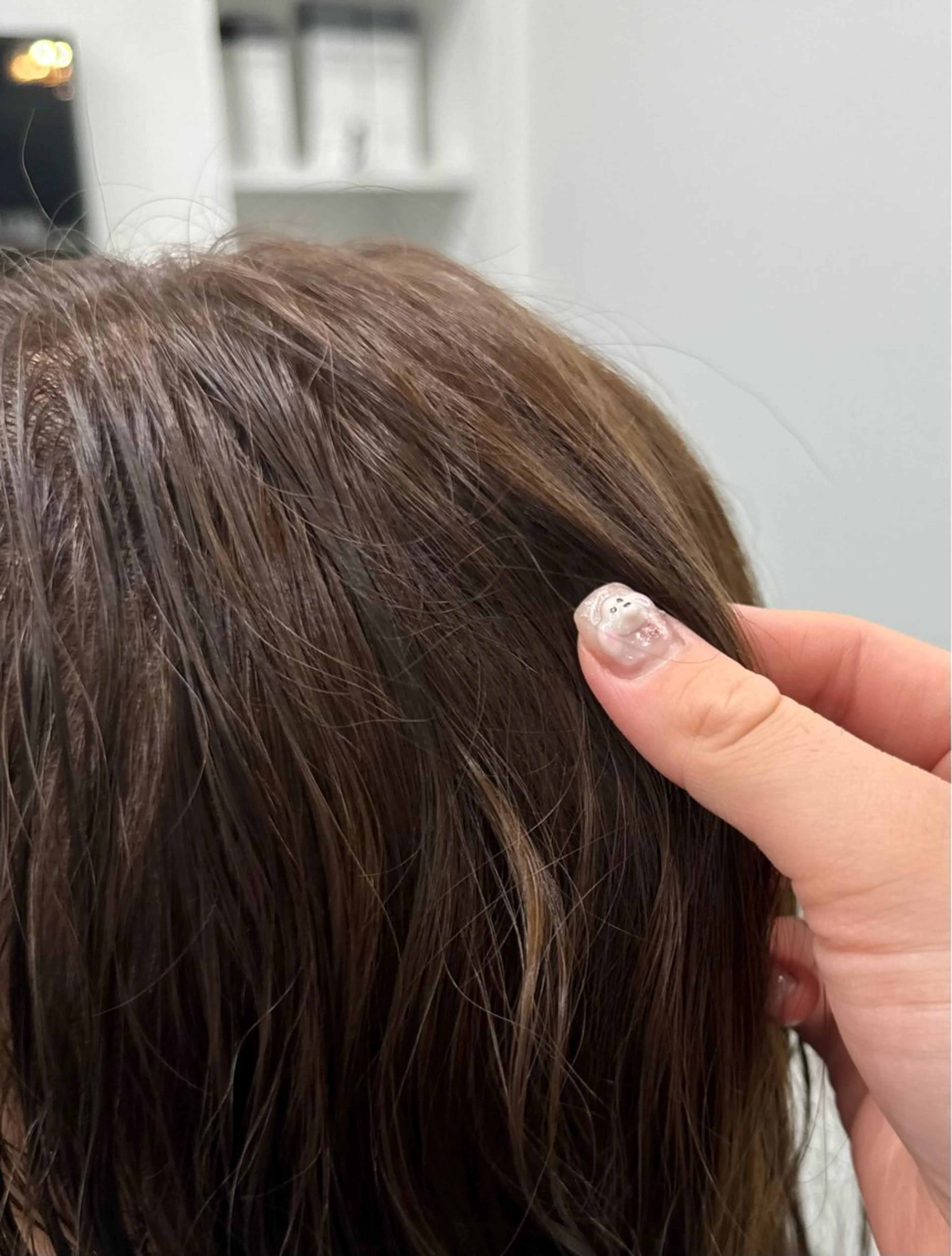 セミロング カラー パーマ 𝘀𝗮𝗲 ⑅*/ 艶髪/ショートボブのヘアスタイル