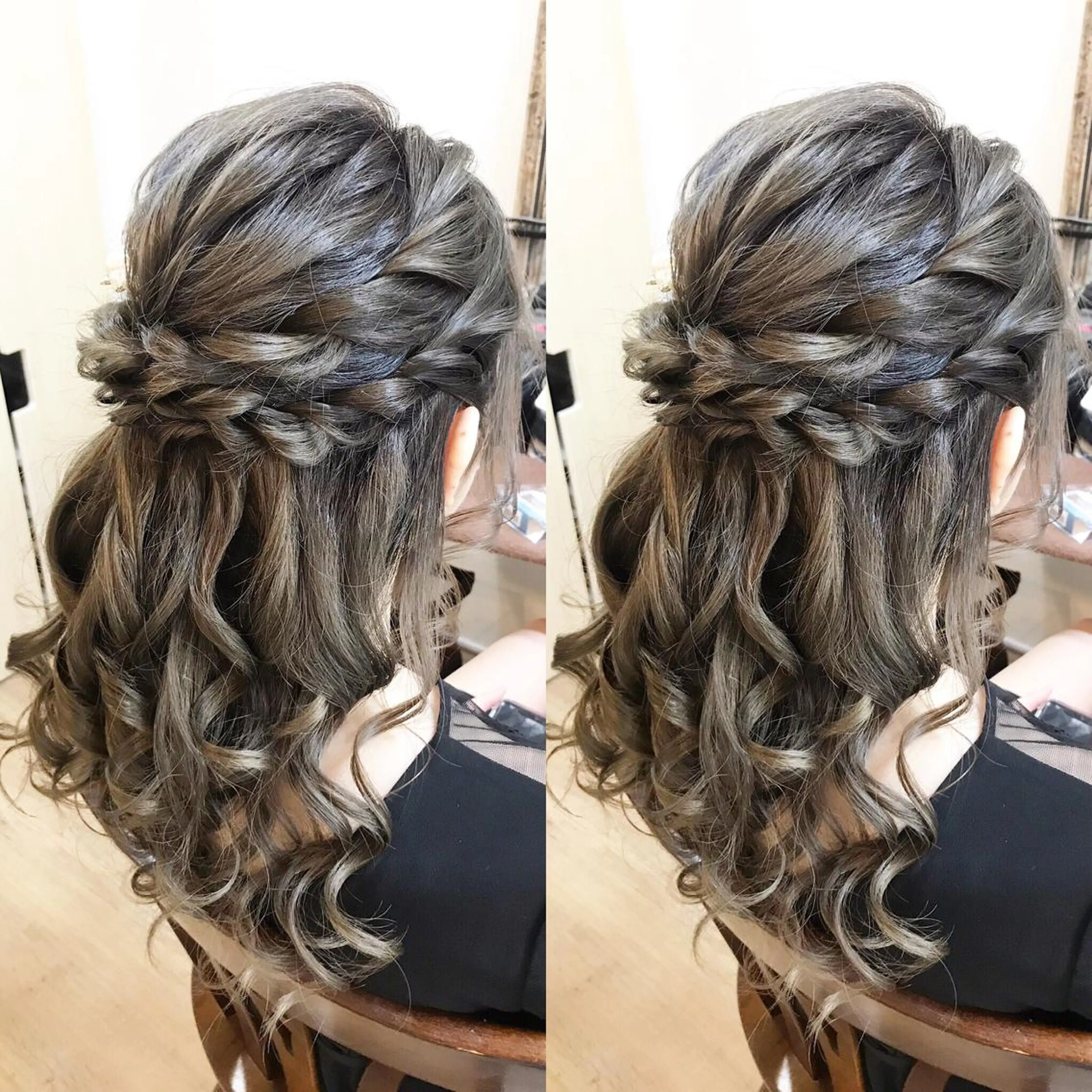 ミディアム ヘアアレンジ キッズ 早朝✨ヘアセット 着付け/清水玲歌のヘアスタイル