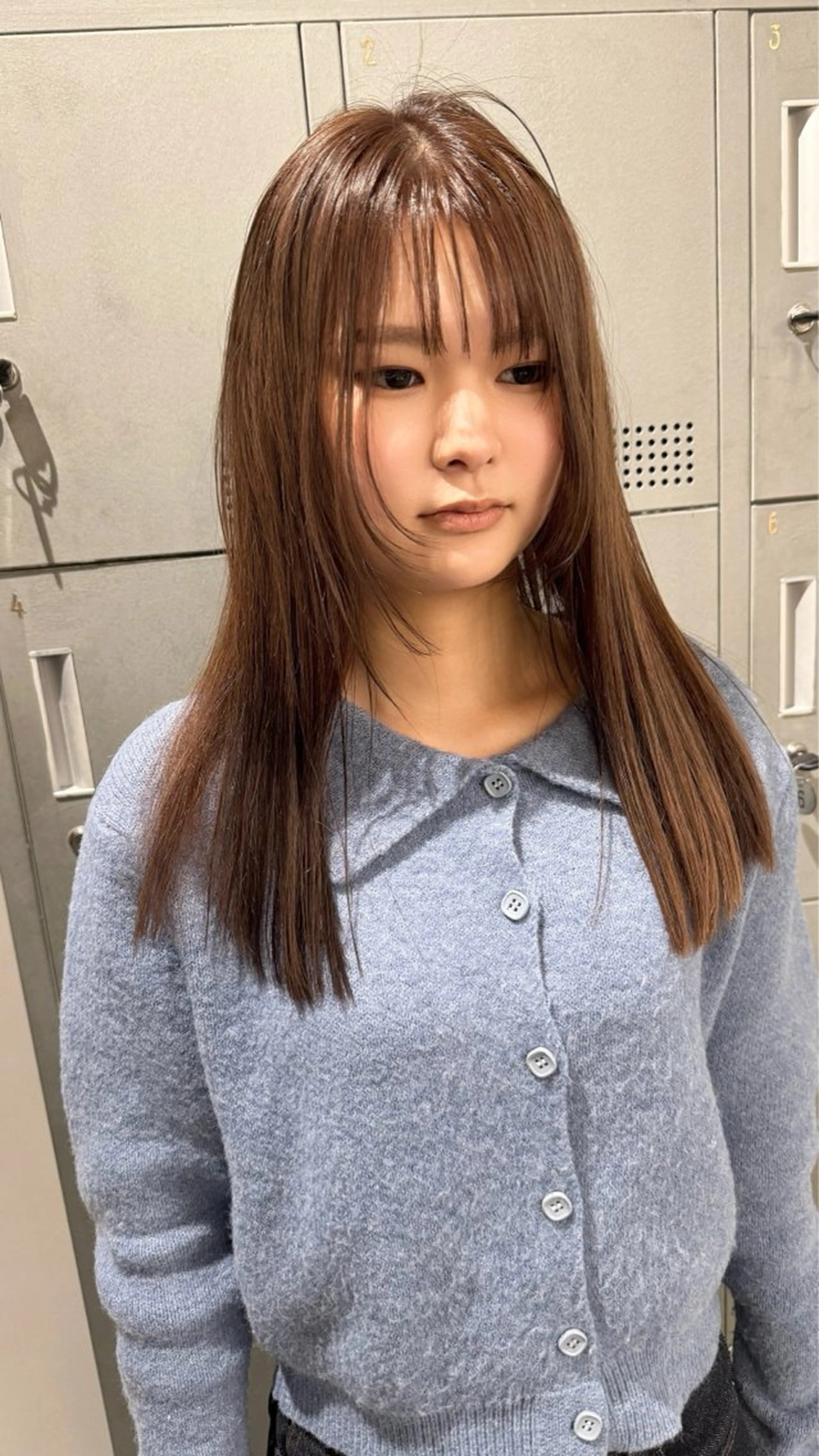 セミロング カット ヘアカラー 【天満1艶髪】潤艶/ 髪質改善🌹釣本竜哉のヘアスタイル