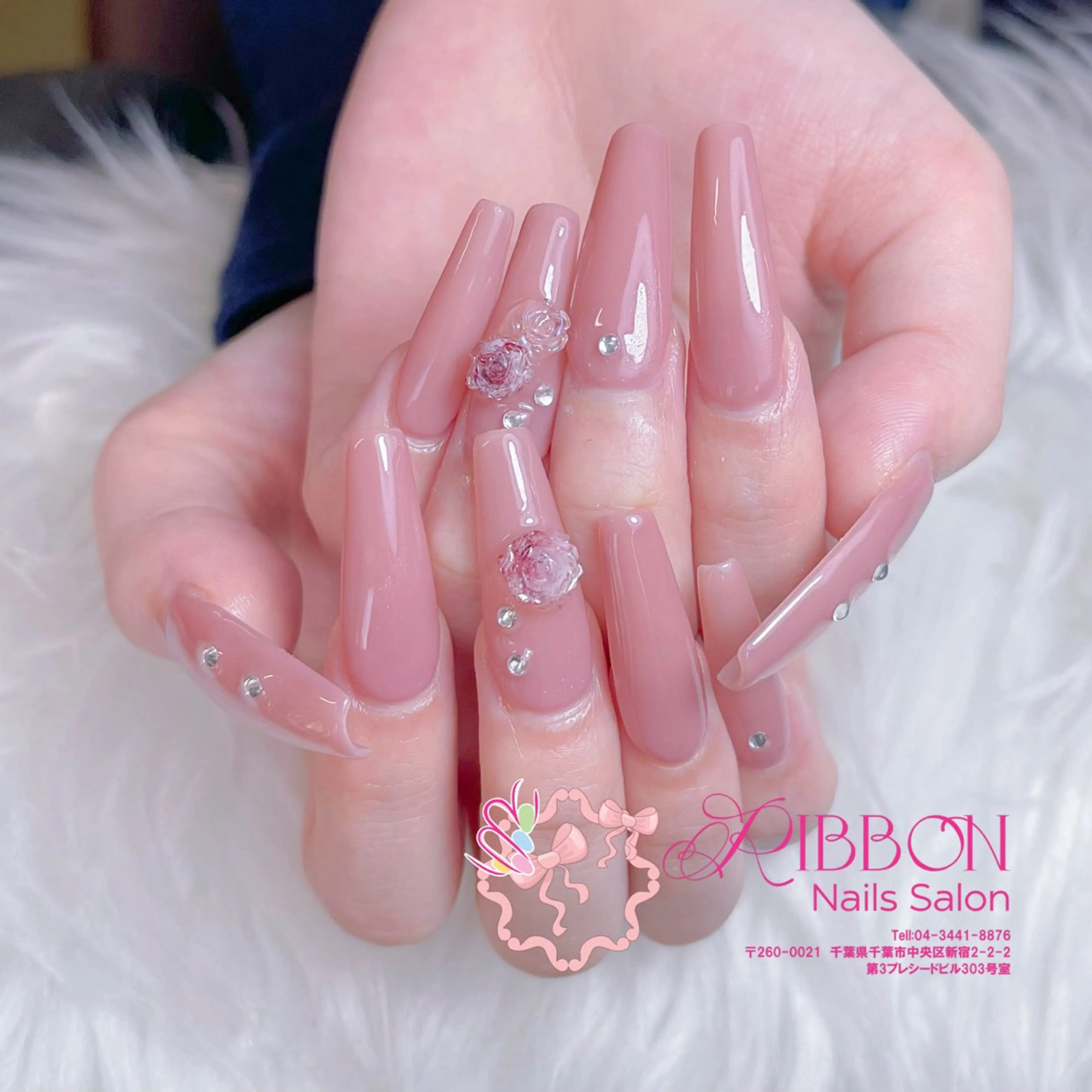 ネイル フレンチネイル ジェルネイル マグネットネイル 持ち込み ニュアンスネイル ハンドネイル Ribbonnail salonのネイルデザイン