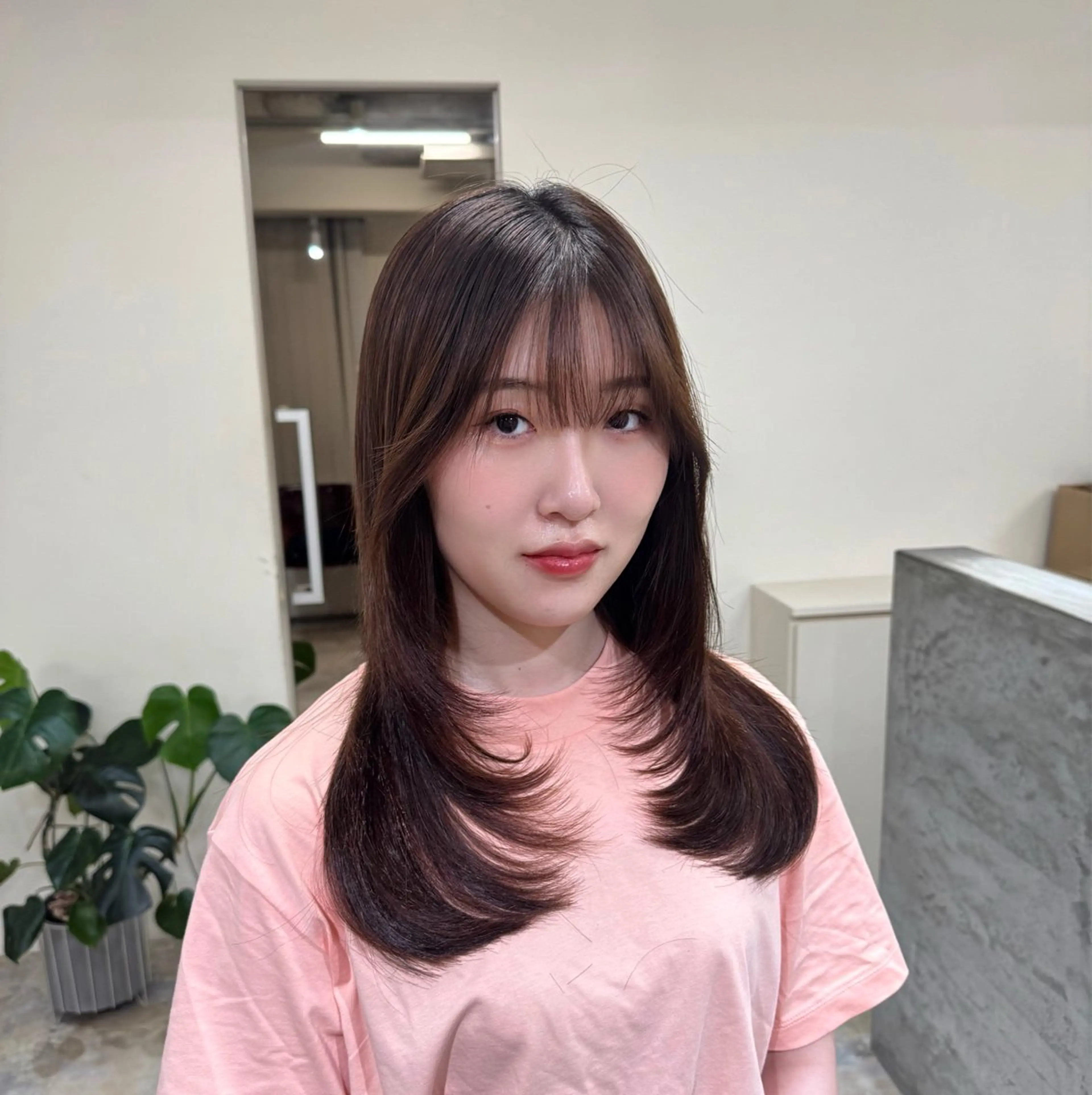 ミディアム レイヤーカット💎 髪質改善のヘアスタイル