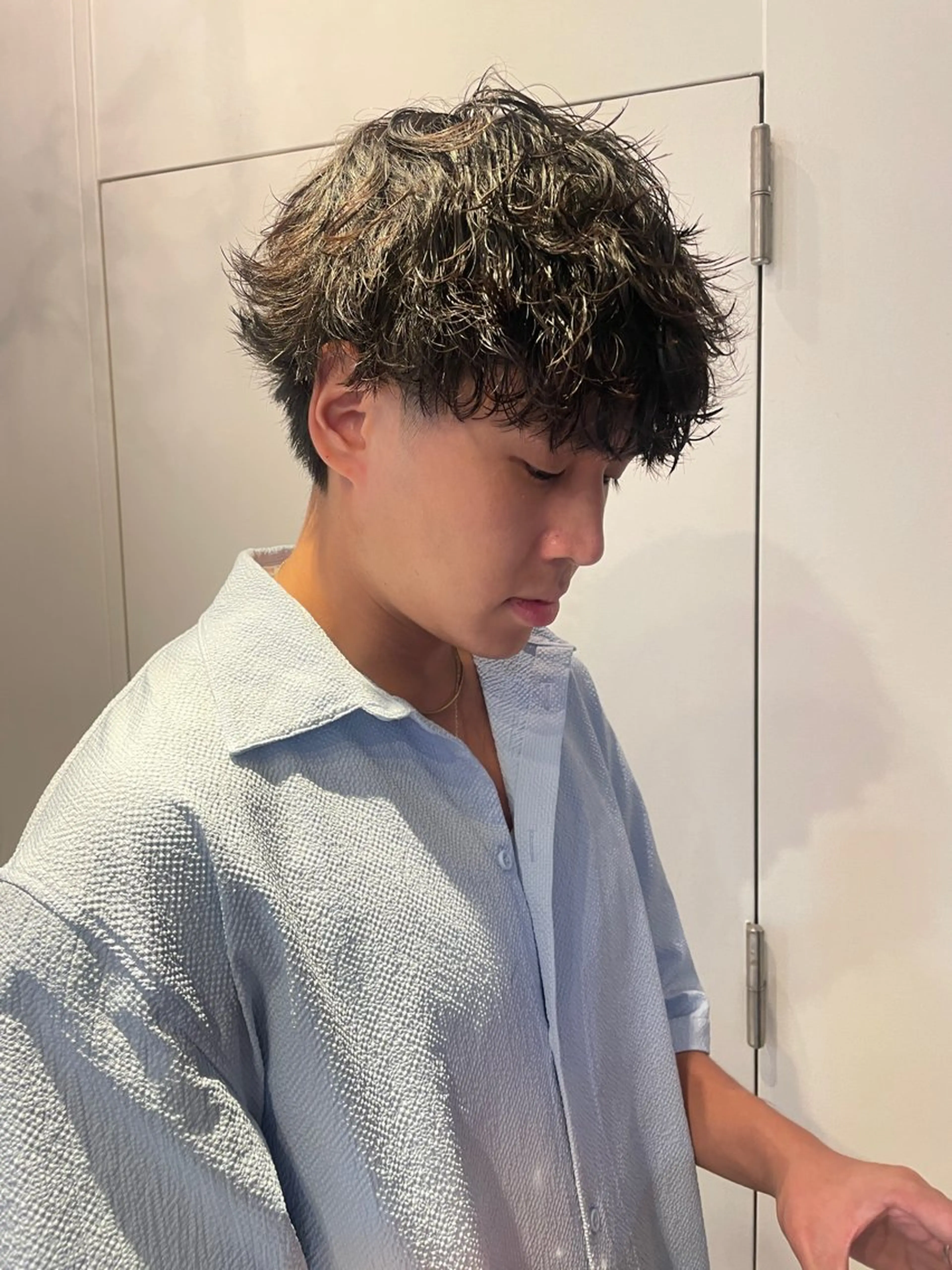 カラー メンズ 韓国ヘア/wカラー レイヤー/RIN🎀のヘアスタイル