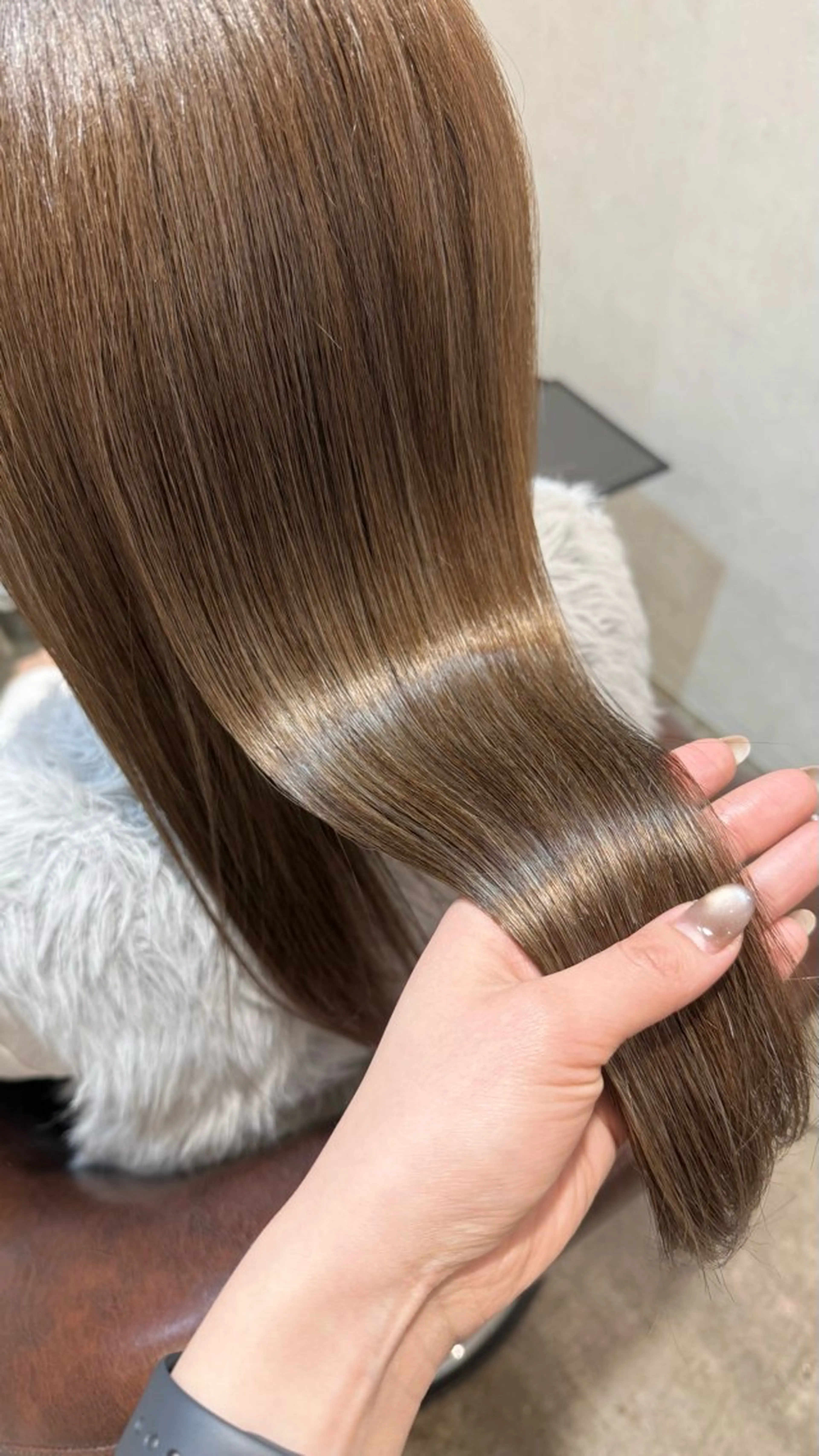 セミロング カラー ヘアカラー トリートメント 🎀RUI/髪質改善 /美髪矯正/艶カラーのヘアスタイル