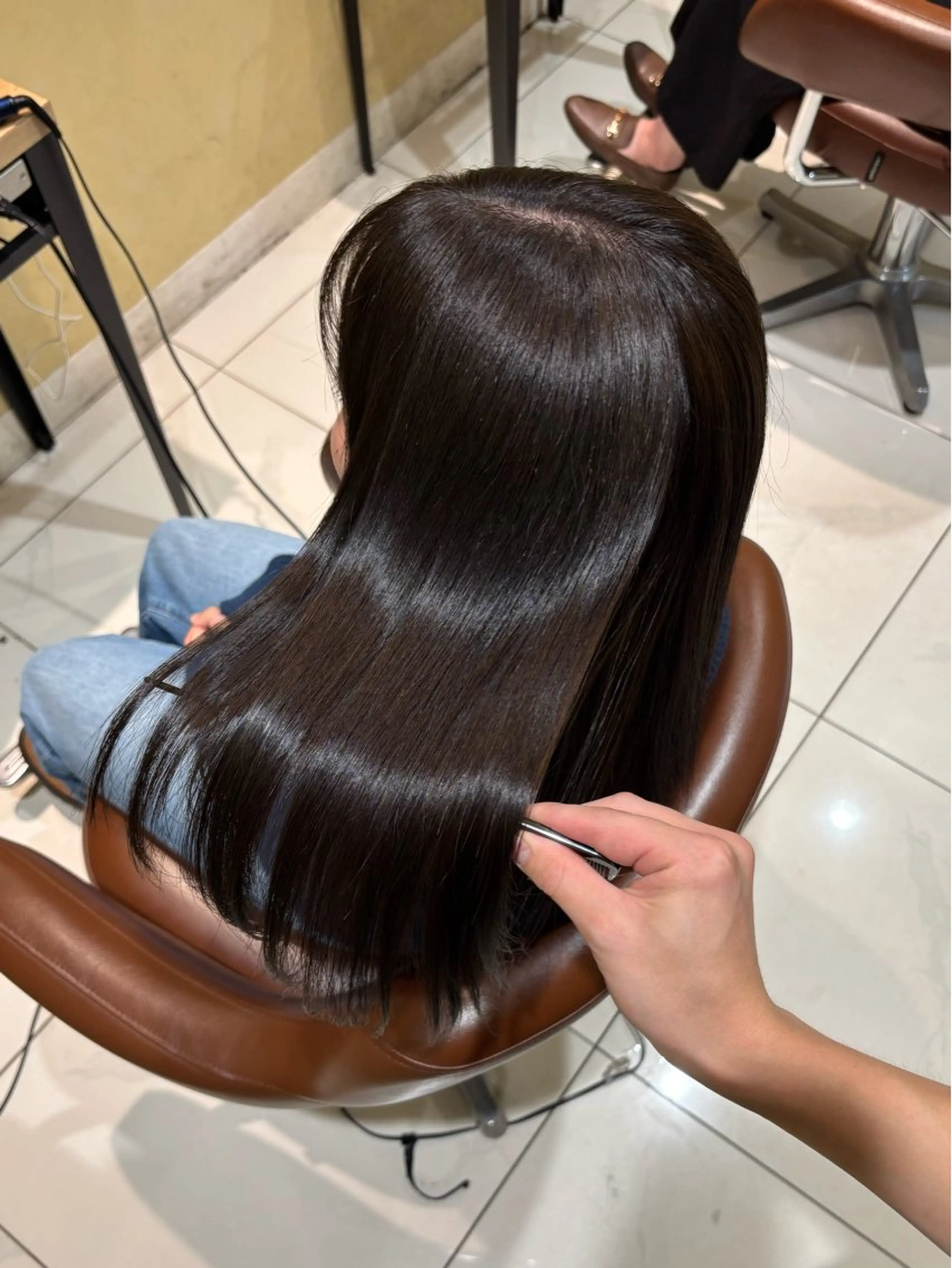 ロング カラー カット ヘアカラー トリートメント 🩵レイヤー✖︎ 髪質改善🩵リョウヤのヘアスタイル