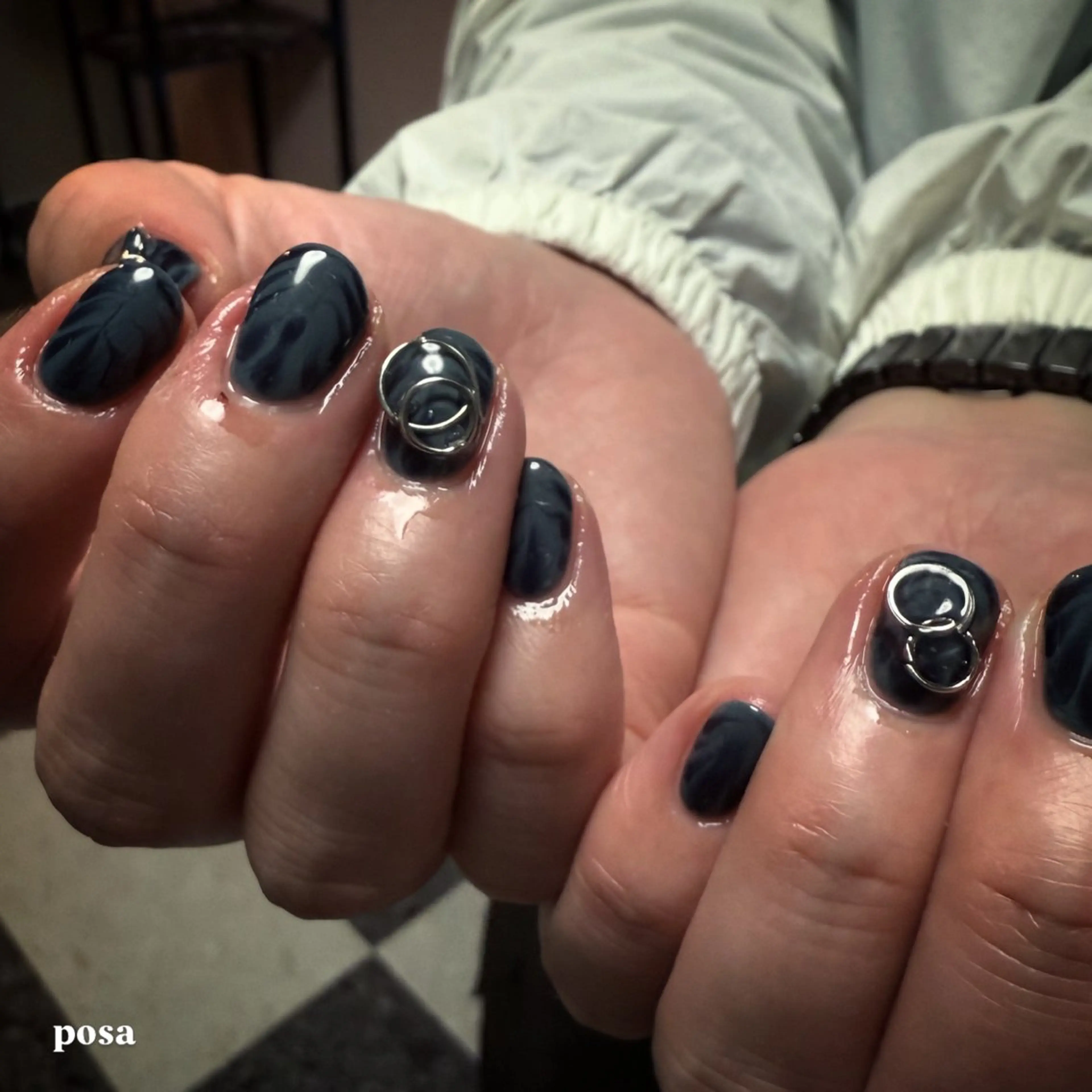 ネイル シンプルネイル ハンドネイル posa nail モエミのネイルデザイン