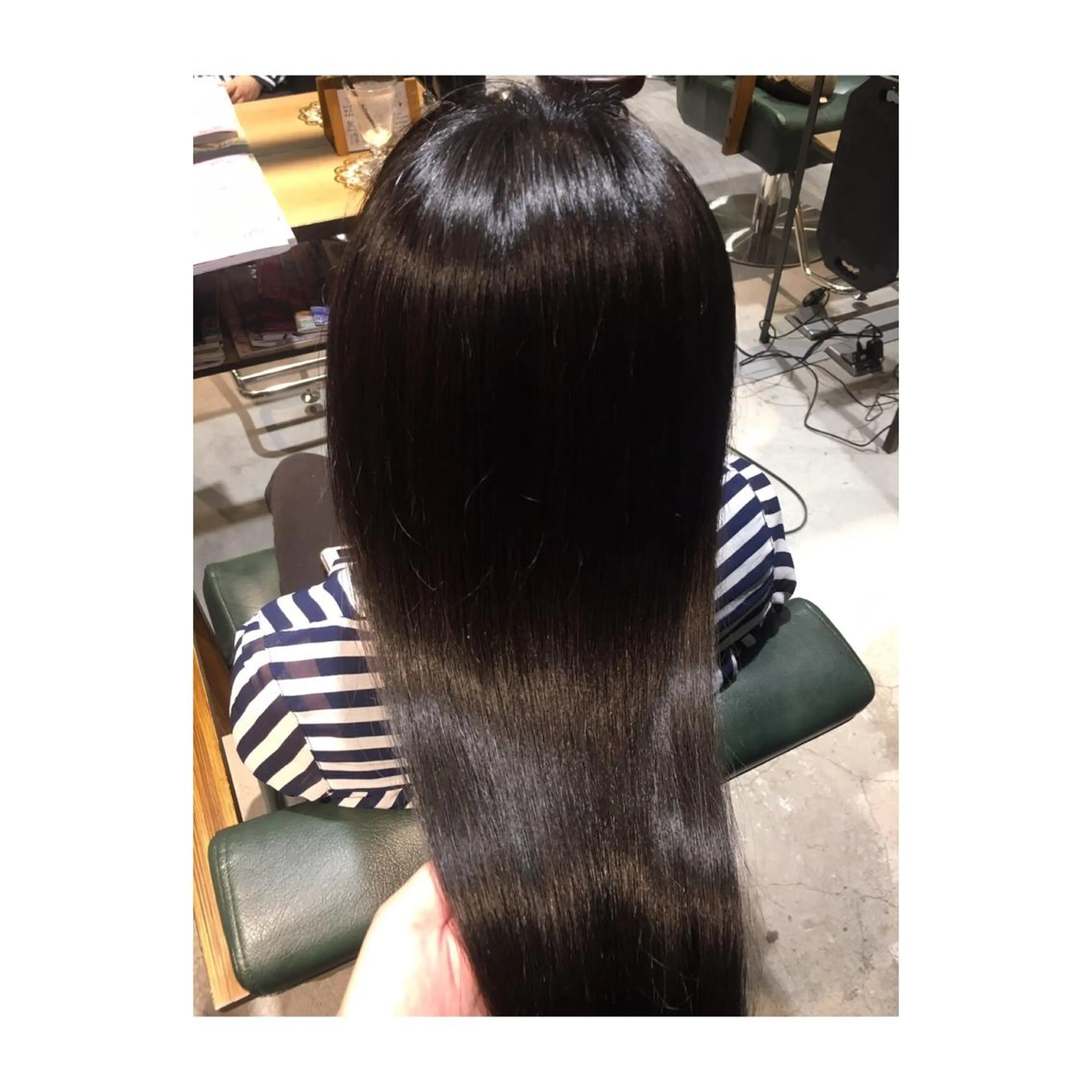 ロング トリートメント アオガミ （前髪顔周りカット）のヘアスタイル