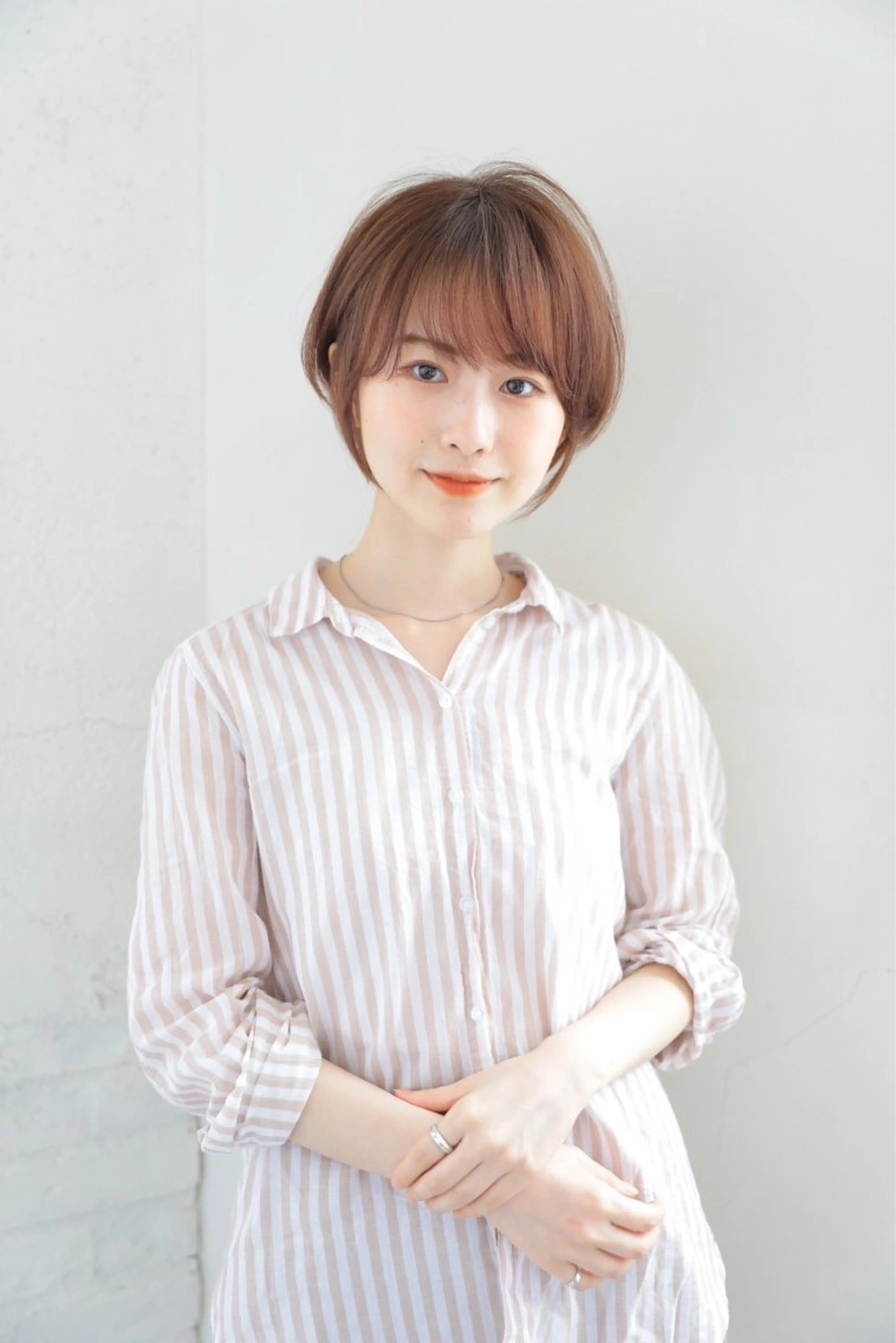 ショート カット ヘアカラー 鳥羽 正治のヘアスタイル