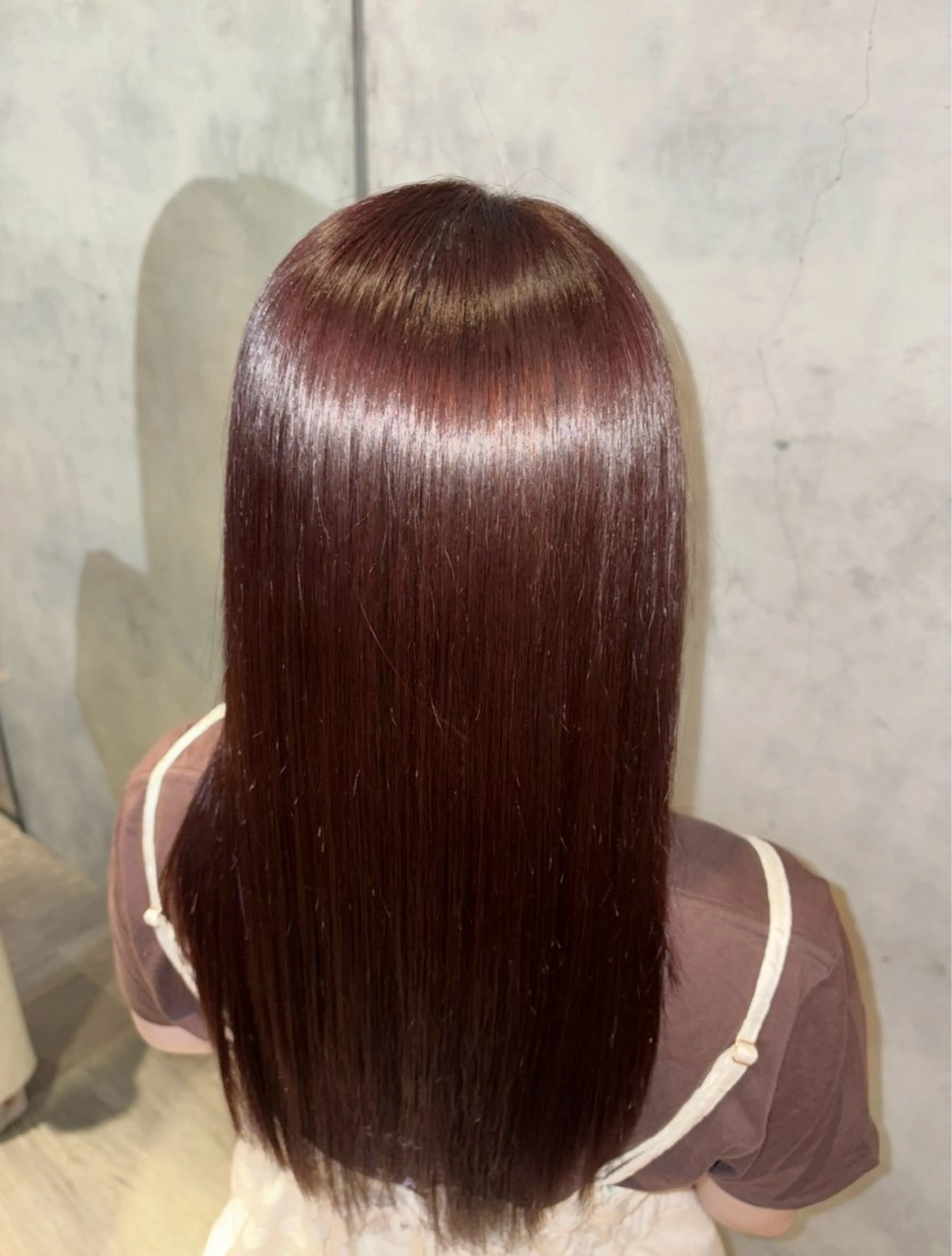 ロング ボブ 髪質改善 ロング トリートメント ヘアカラー トリートメント ヘッドスパ 艶髪/トリートメント /透明感🍒YUAのヘアスタイル