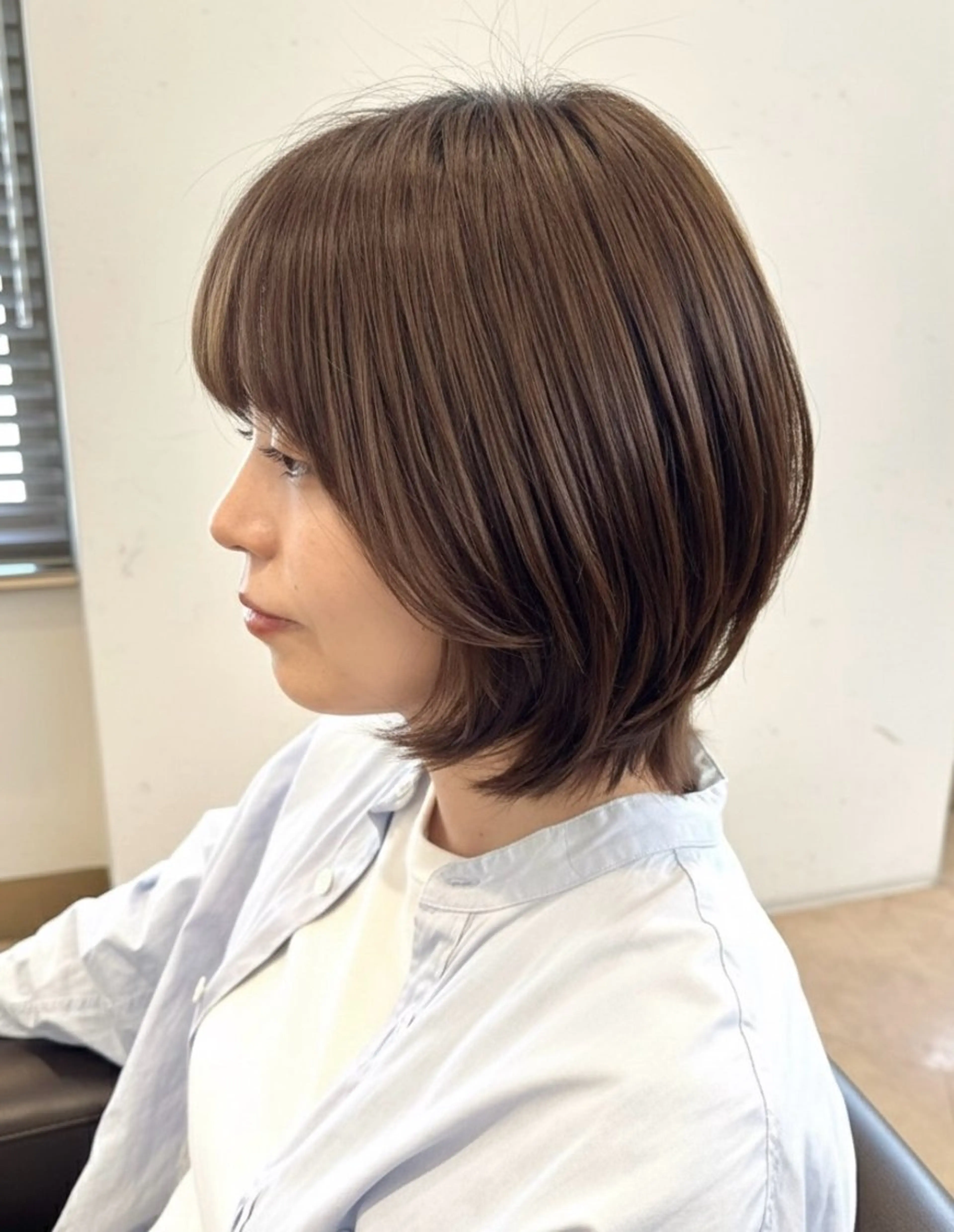 ミディアム ヘアカラー トリートメント 韓国風ﾊﾟｰﾏ❁﻿ fu-ka❁艶ｶﾗｰのヘアスタイル