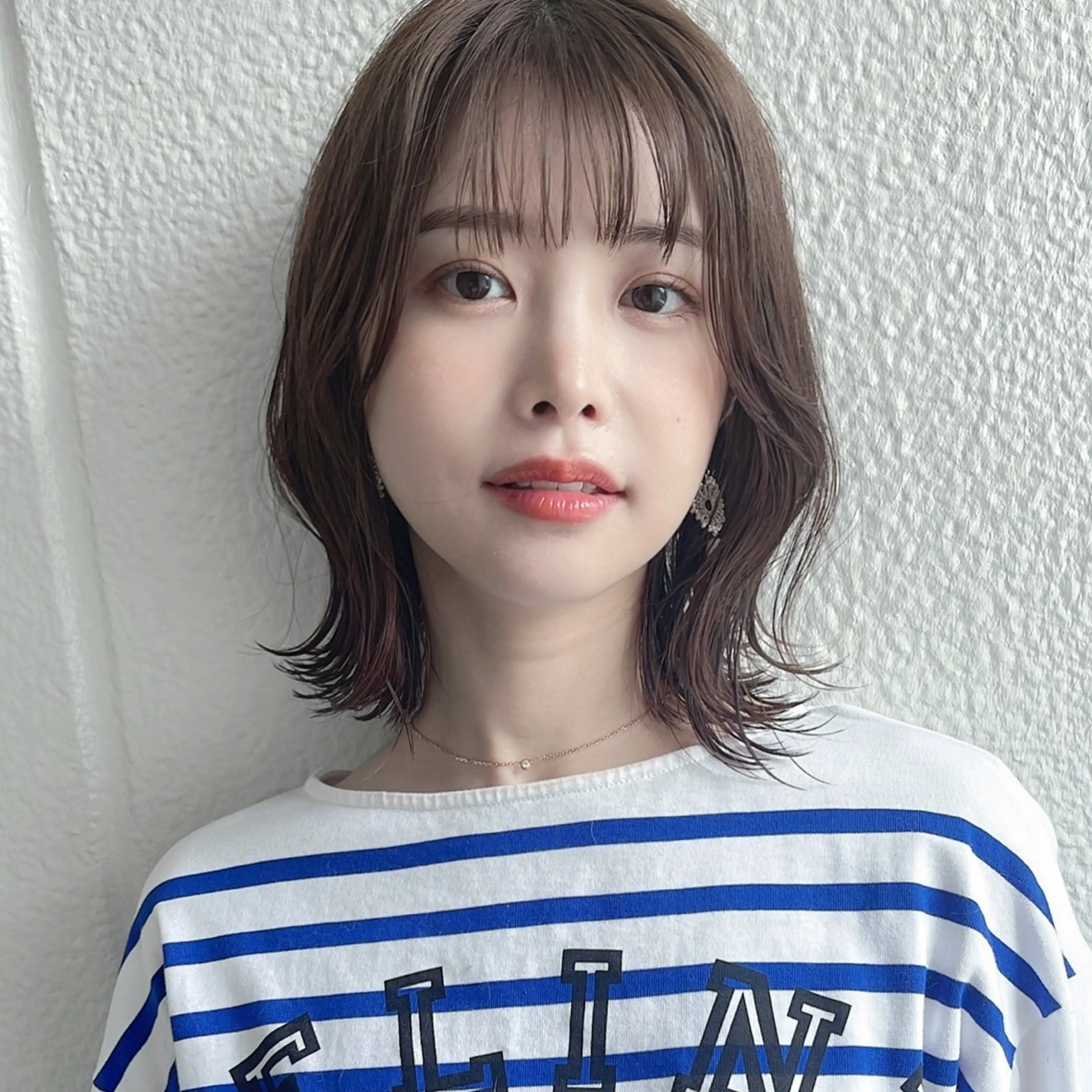 ミディアム ボブ くびれヘア カット ヘアカラー トリートメント 似合わせヘア/ボブ/ ミディアム/Takaのヘアスタイル