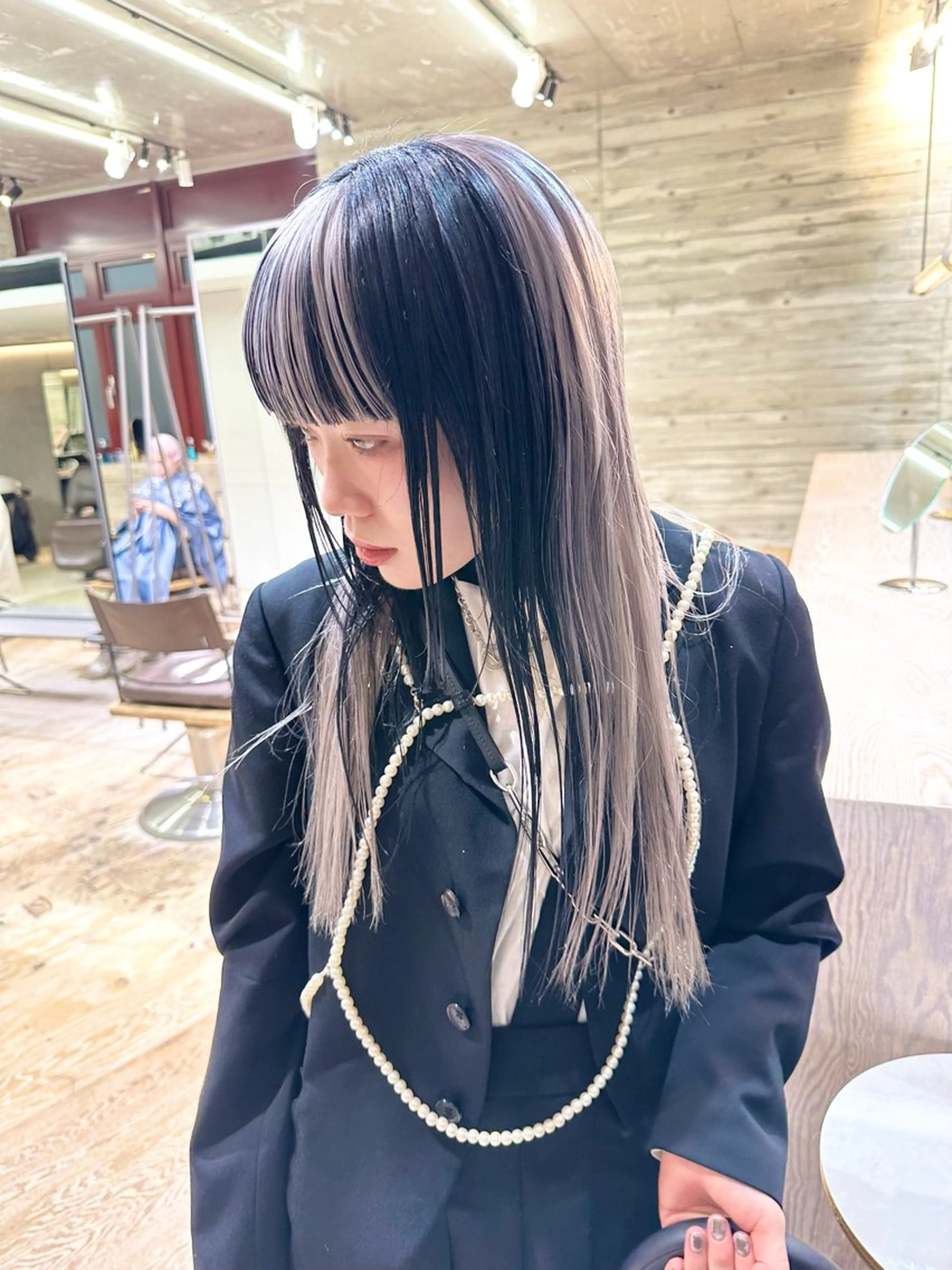 ロング カラー ヘアカラー トリートメント ヘッドスパ ヘアセット kai .のヘアスタイル