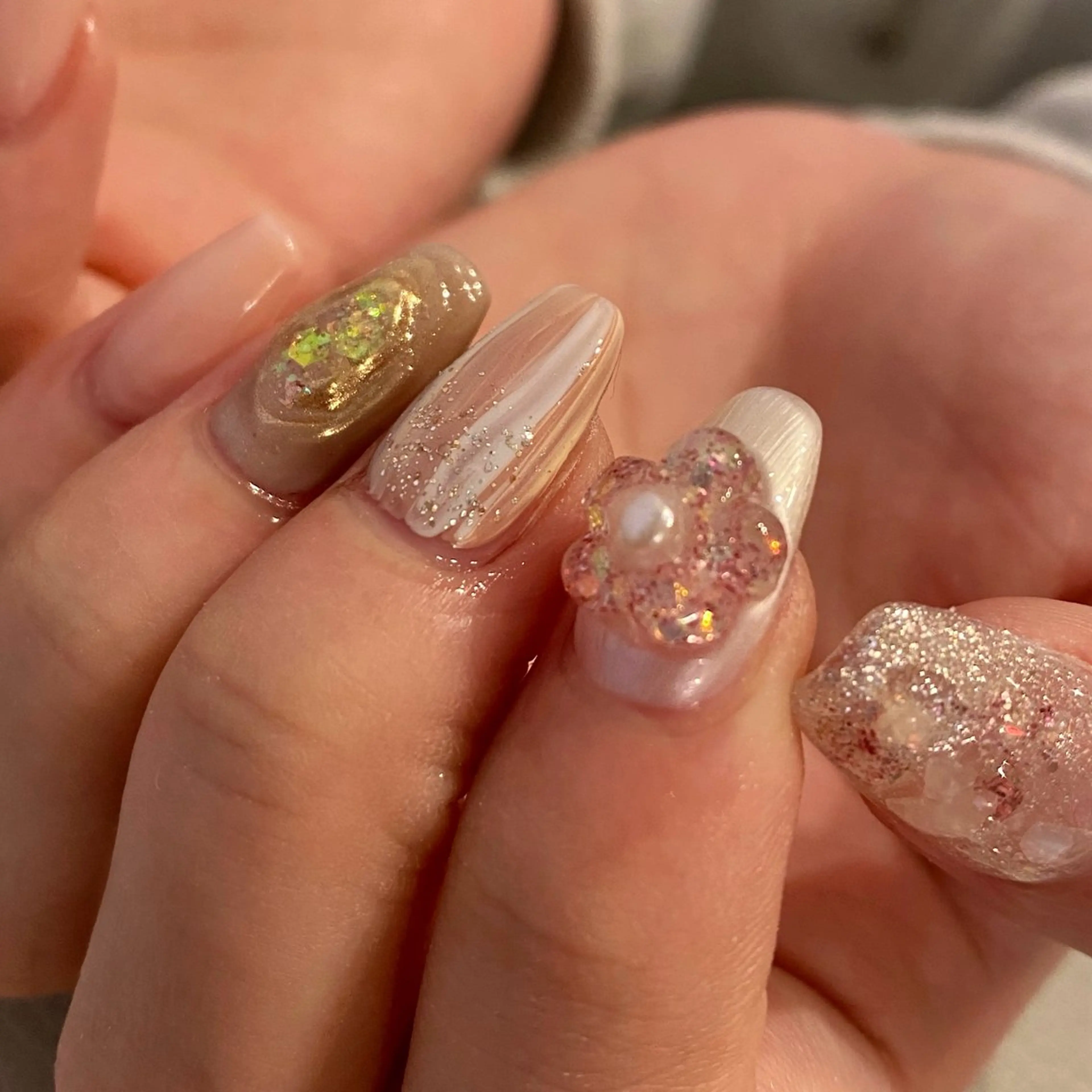 ネイル ガーリー ニュアンスネイル 春ネイル amuse ニュアンス/個性派のネイルデザイン