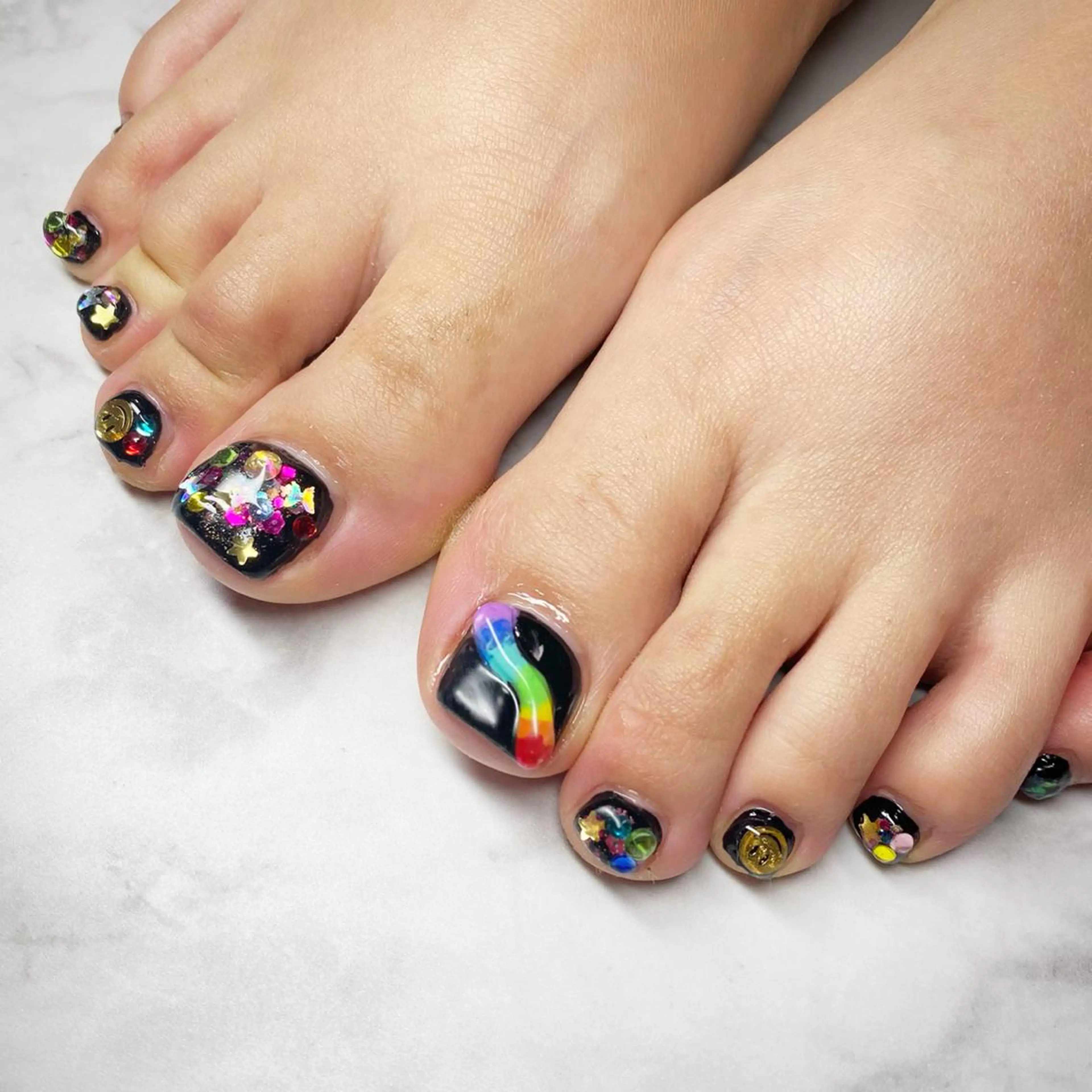 フットネイル👣💅【アートし放題】オフ込の写真