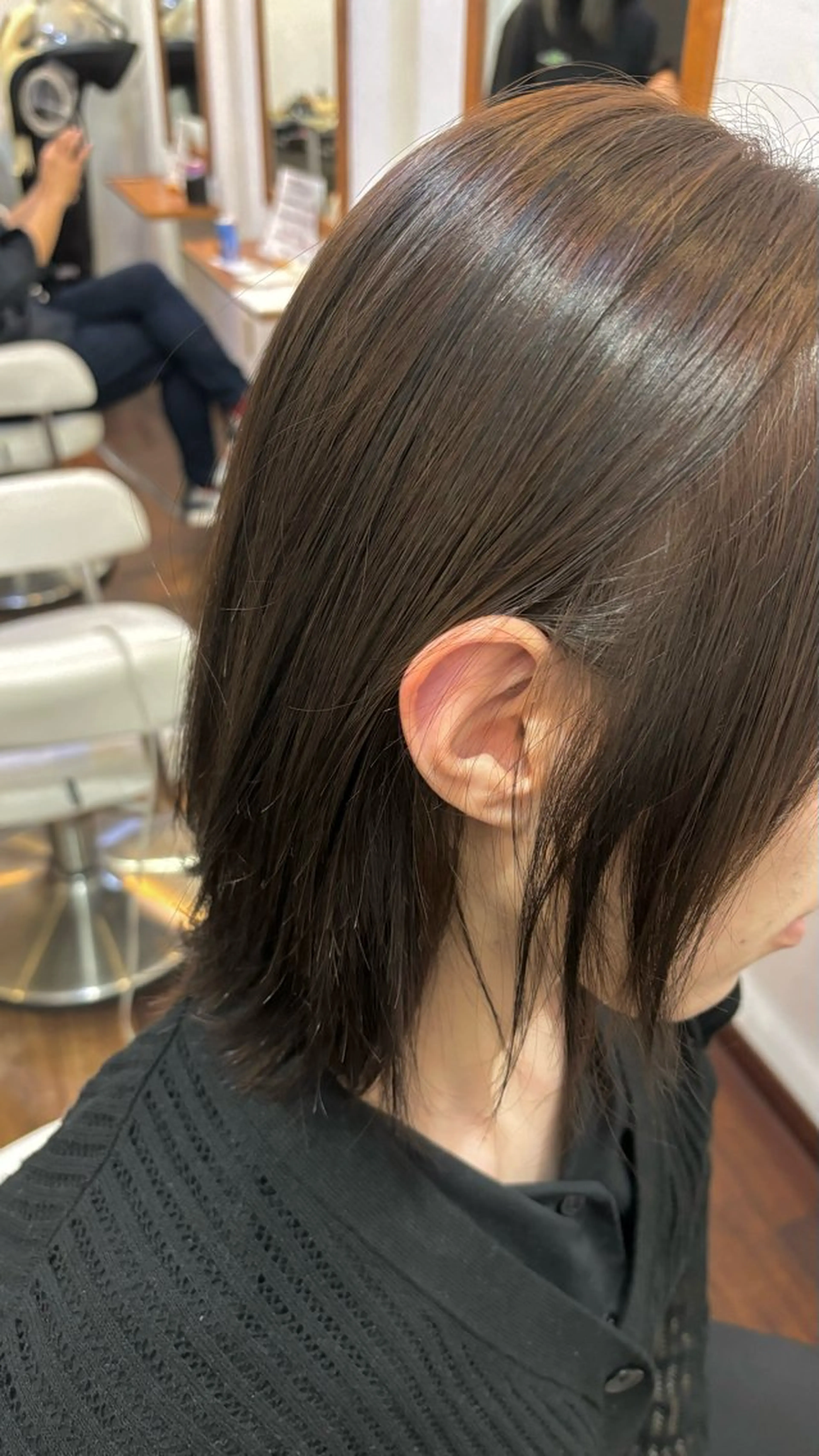 ミディアム カット ヘアカラー トリートメント ボブスタイル/ えぐちりほのヘアスタイル