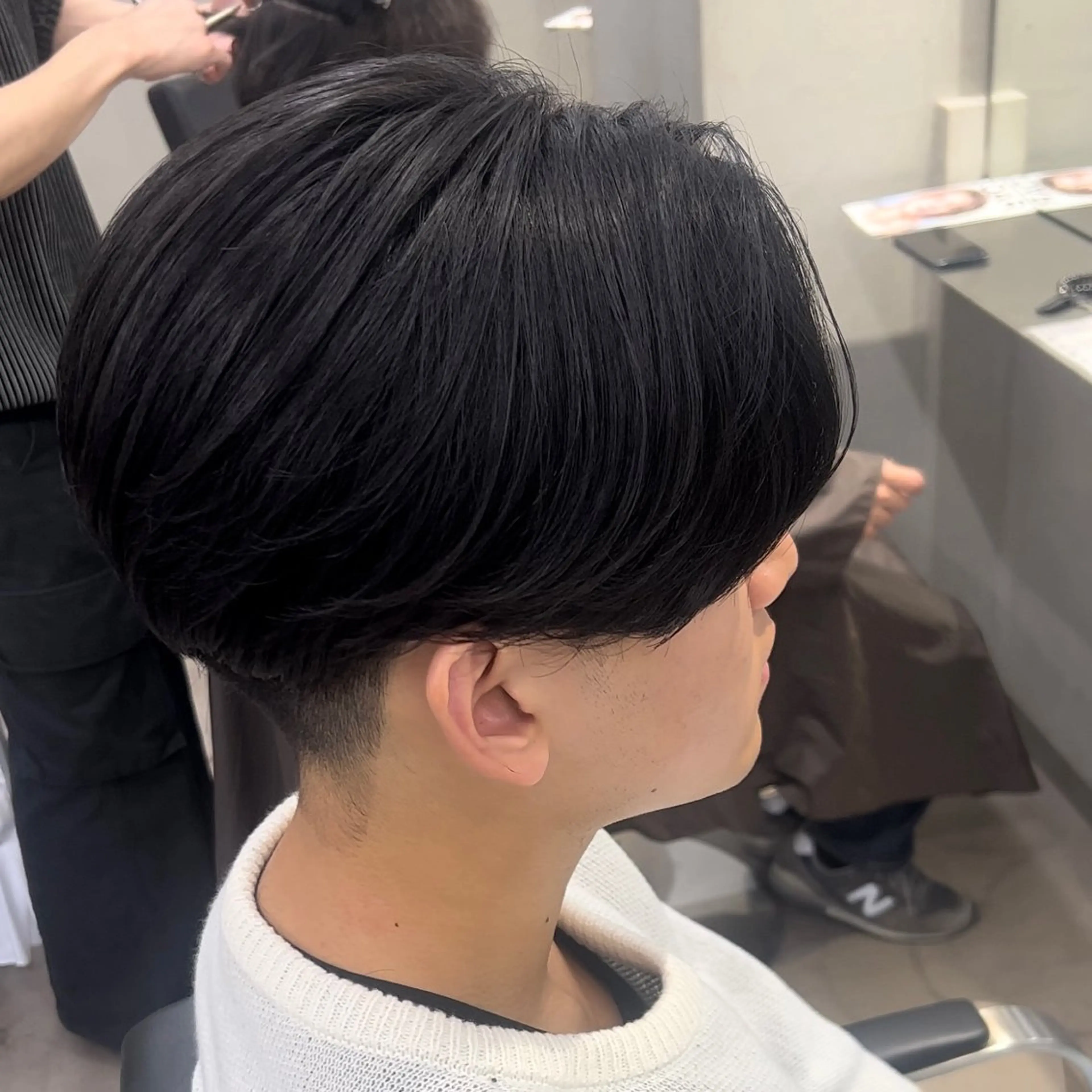 パーマ メンズ カット 縮毛矯正 曲がる縮毛矯正 LIBER 岩名のヘアスタイル