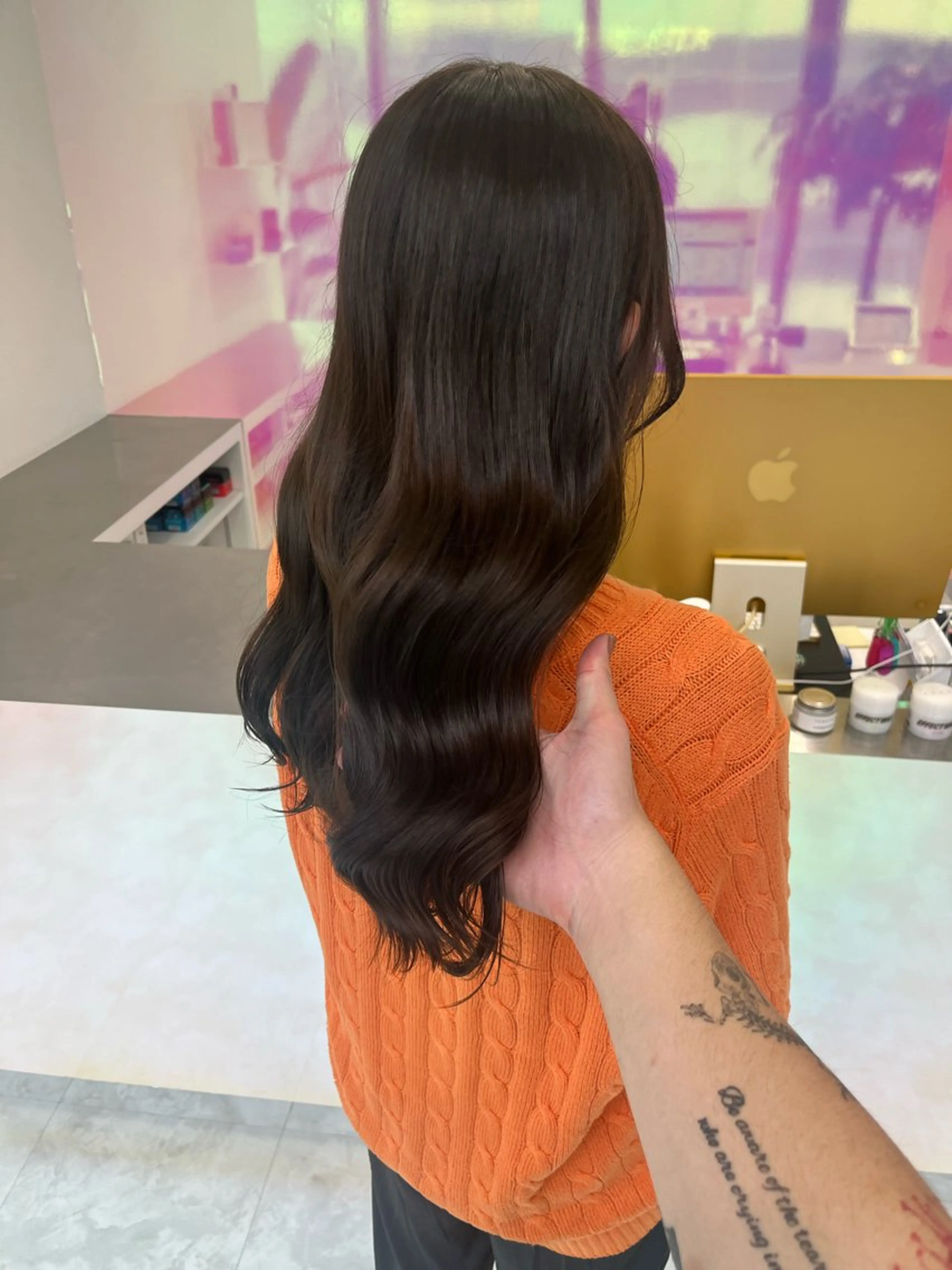 セミロング カラー ヘアアレンジ ヘアカラー トレンドレイヤー No.1/KOHEIのヘアスタイル