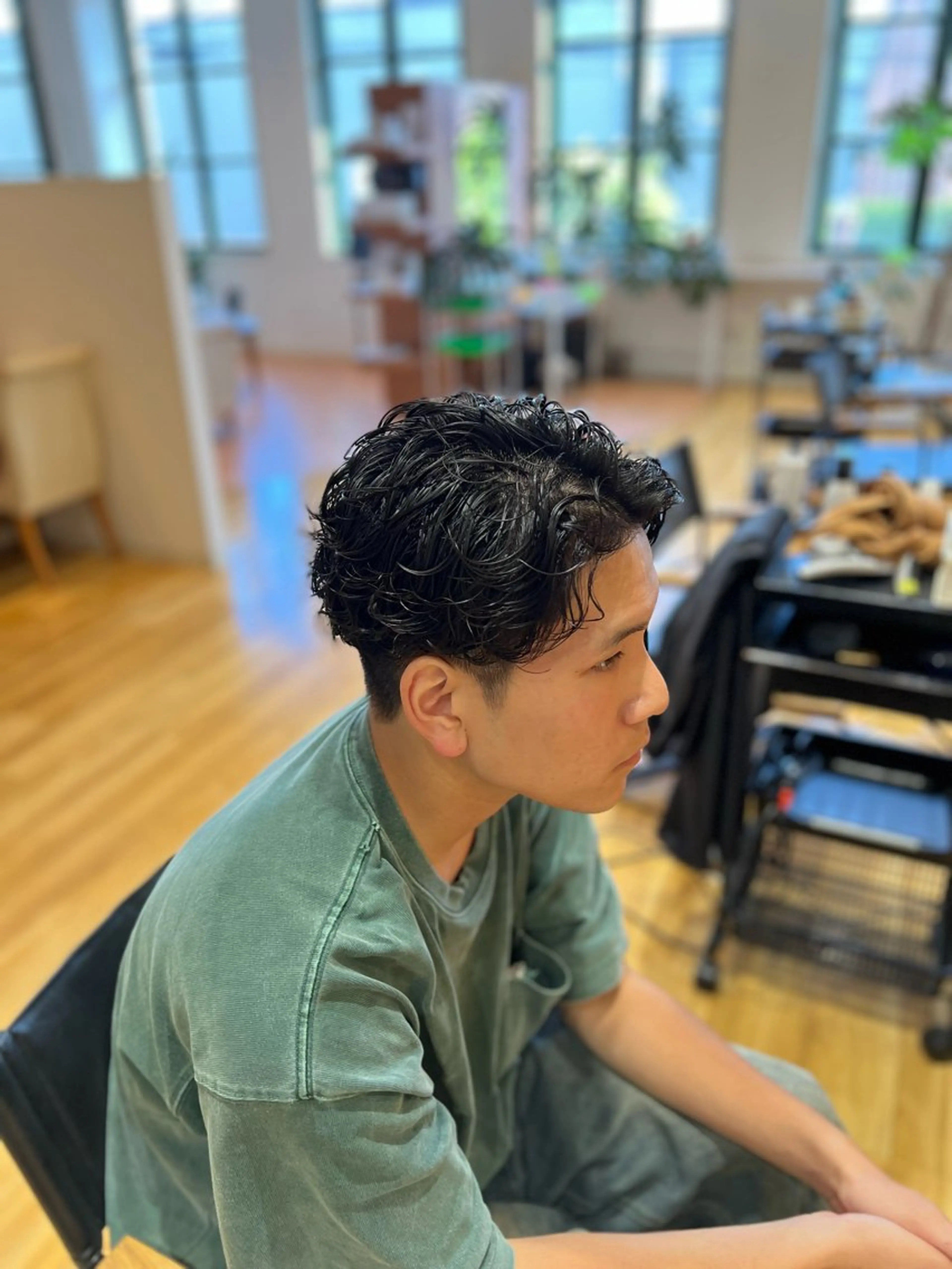 パーマ メンズ メンズブリーチ フェザーパーマ マッシュ メンズパーマ プードルパーマ カット パーマ 瀬野凌介/メンズ カット/パーマのヘアスタイル