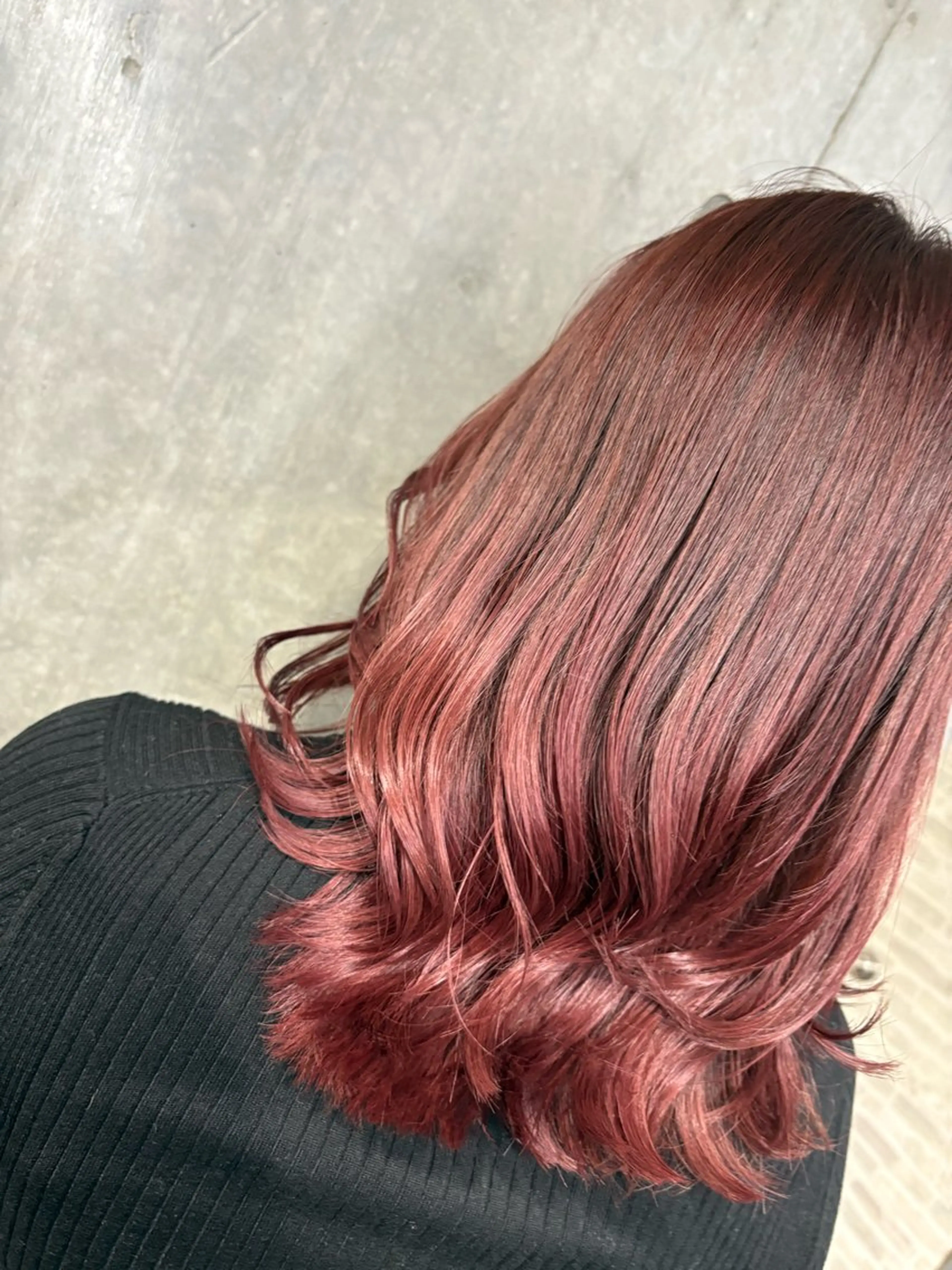 ミディアム ヘアカラー トリートメント Lilly 中谷友里のヘアスタイル