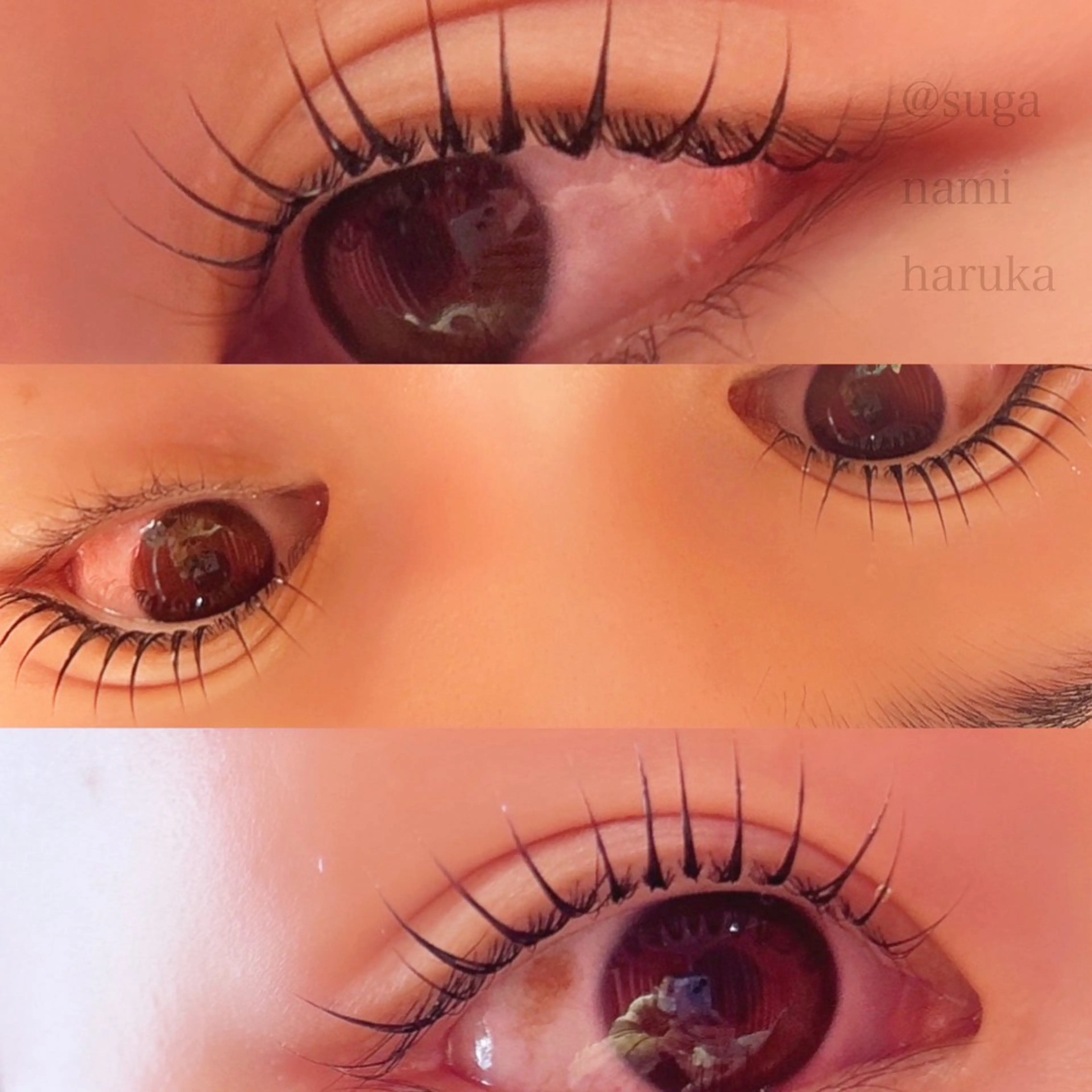 マツエク・マツパ マツパ Suganami haruka✔︎のマツエク・マツパデザイン