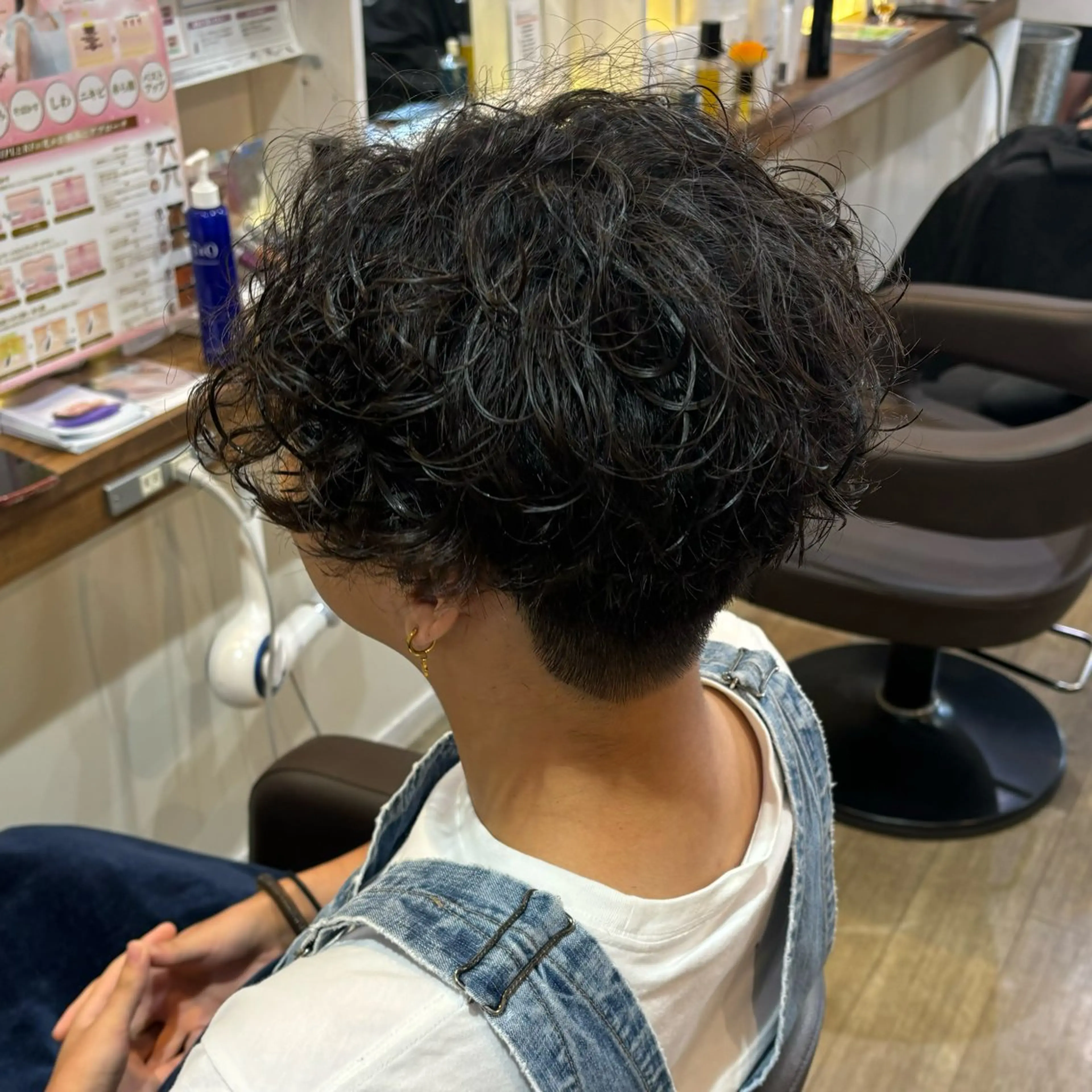 ショート カット パーマ 🎀ハイトーン/ 艶カラー/夕月🎀のヘアスタイル