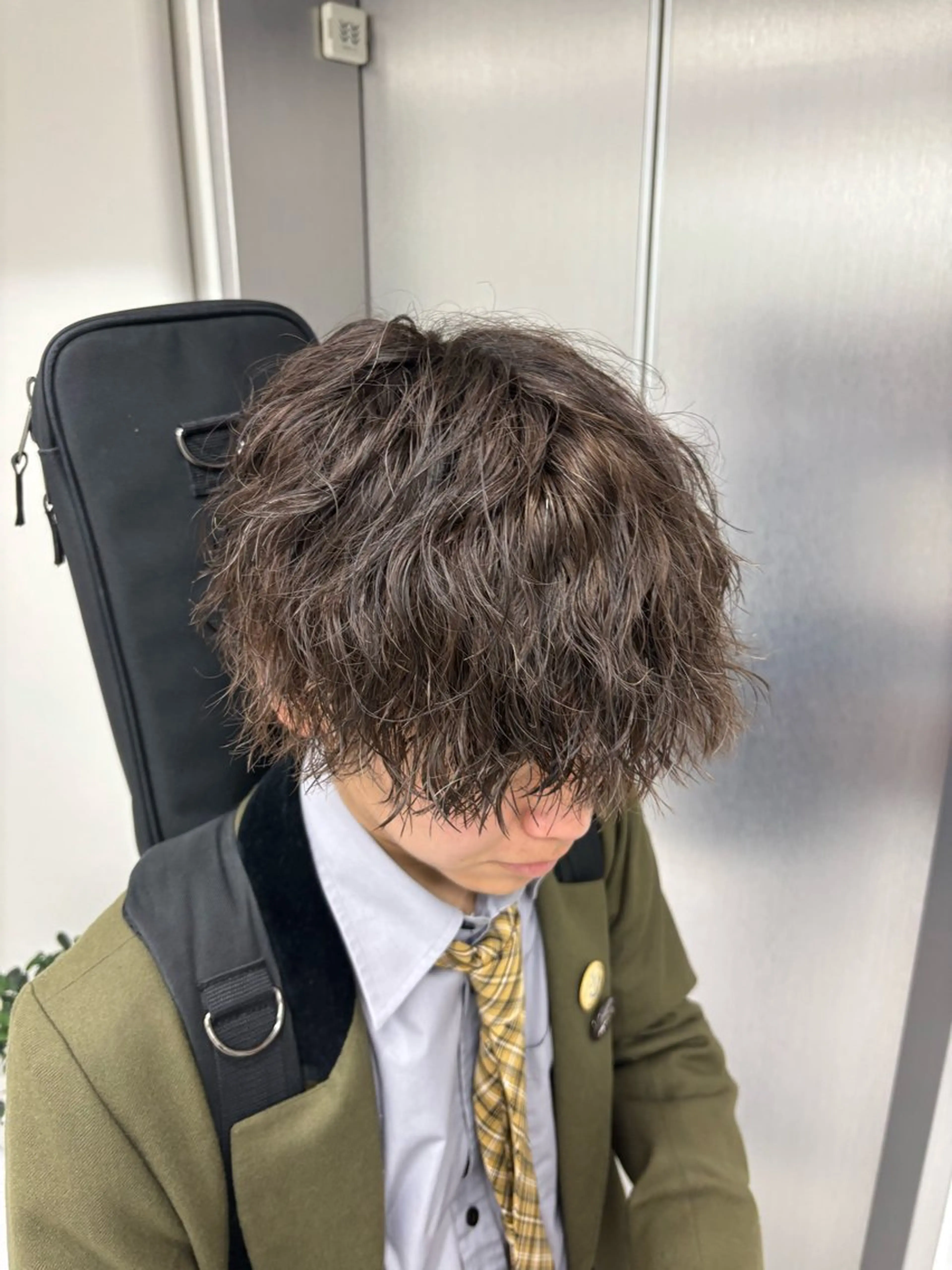 パーマ メンズ カット パーマ パーマ&ブリーチ /飯牟田/GEAR.のヘアスタイル