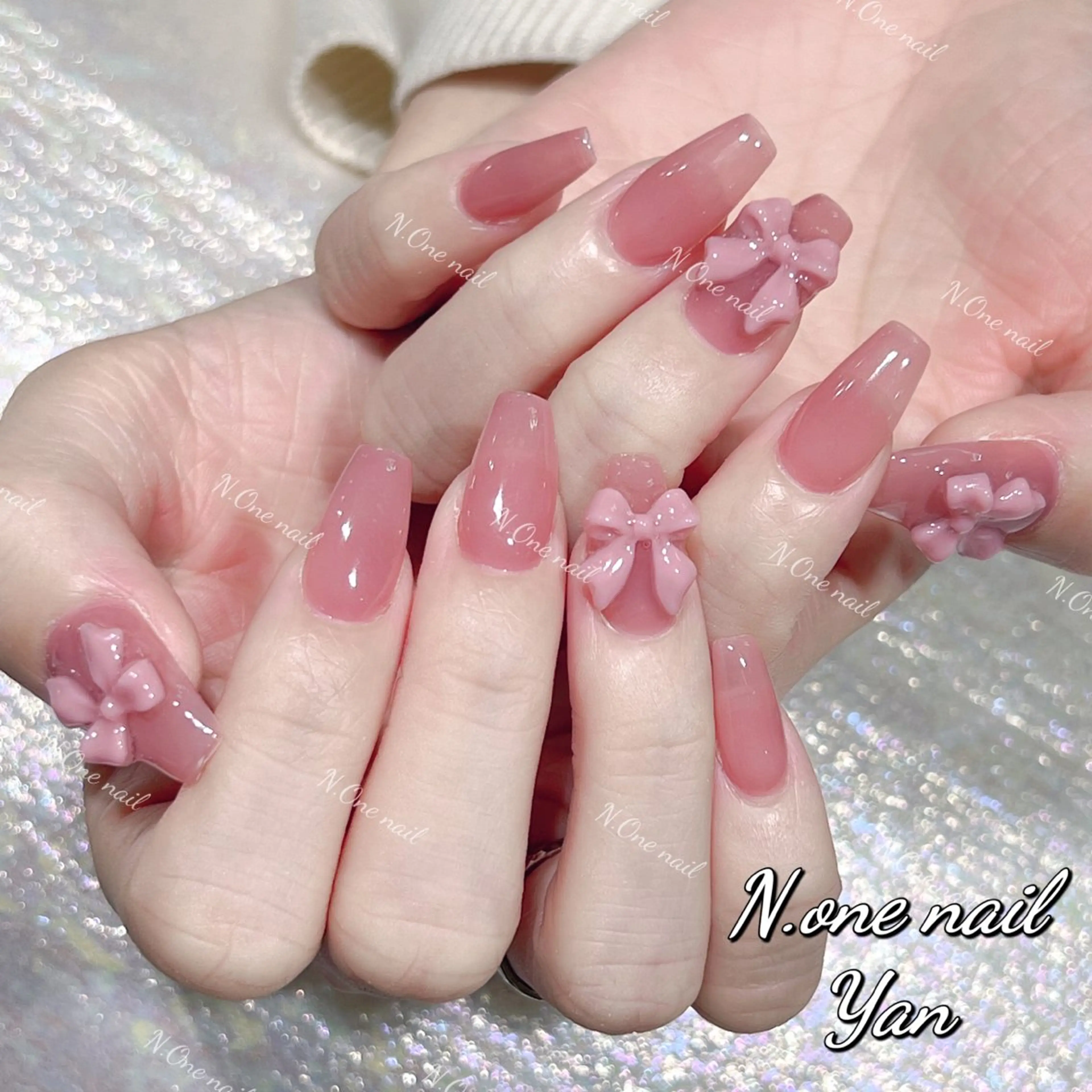 ネイル 長いだし/スカルプ/ パラシェルN.oneのネイルデザイン