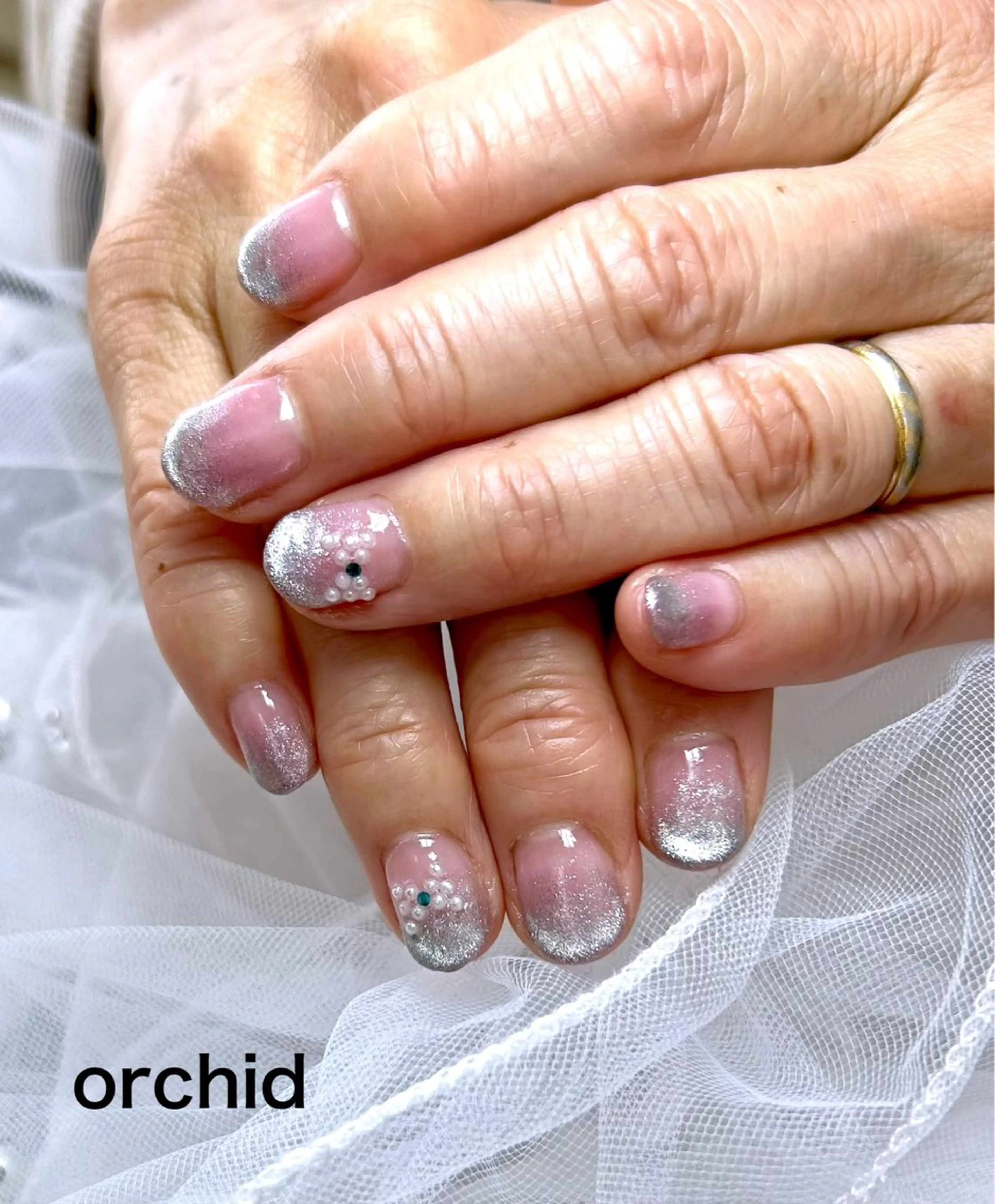ネイル ハンドネイル orchid ♡オーキッドのネイルデザイン