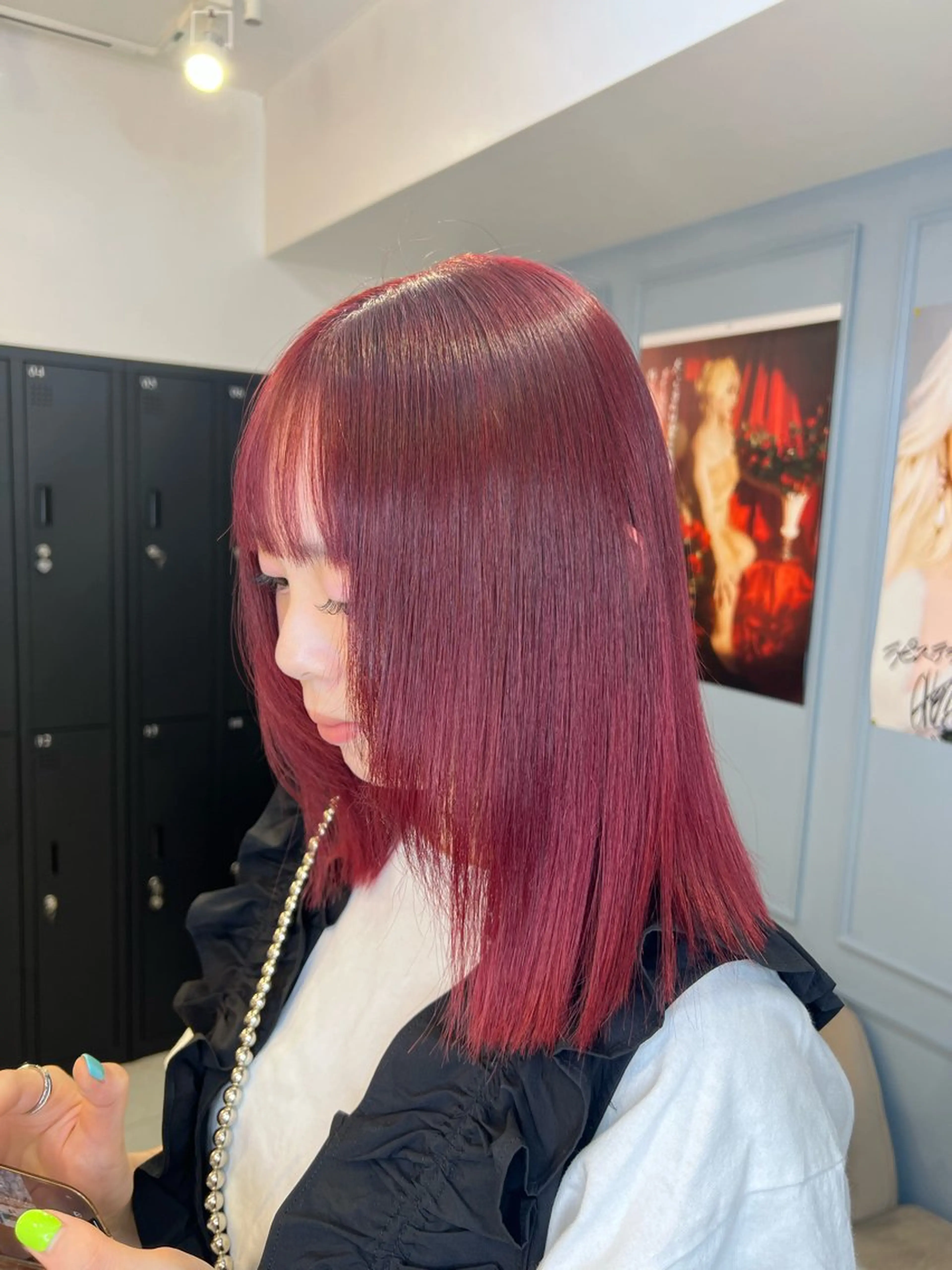 ミディアム カラー シールエクステ ベージュカラー ブリーチ ケアブリーチ 透明感カラー ヘアカラー 渋谷髪質改善/縮毛 矯正/かすが🪽🫧のヘアスタイル
