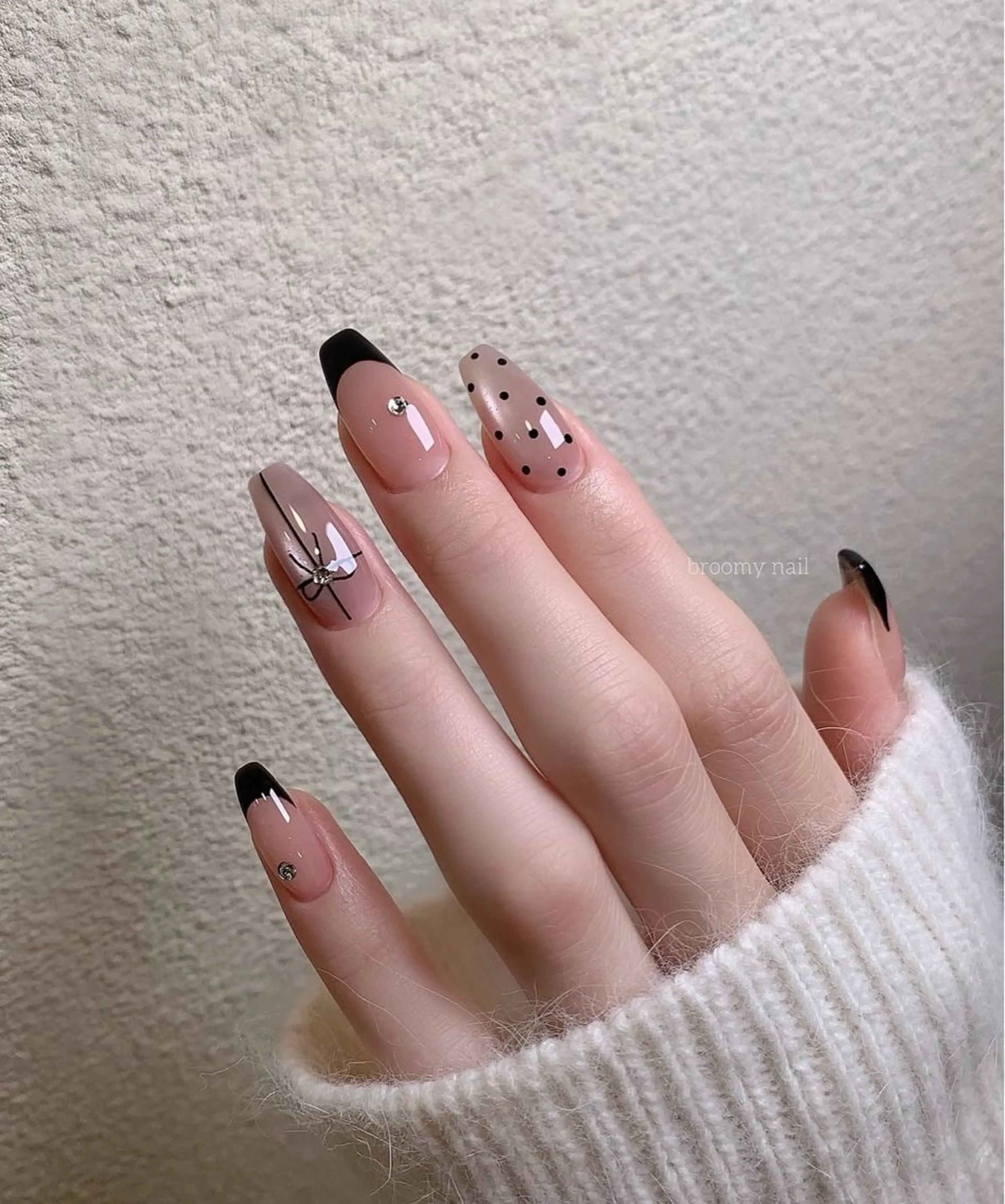 ネイル 韓国ネイル 持ち込み ニュアンスネイル ネイルチップ ANA.CHUO 本川越店舗のネイルデザイン