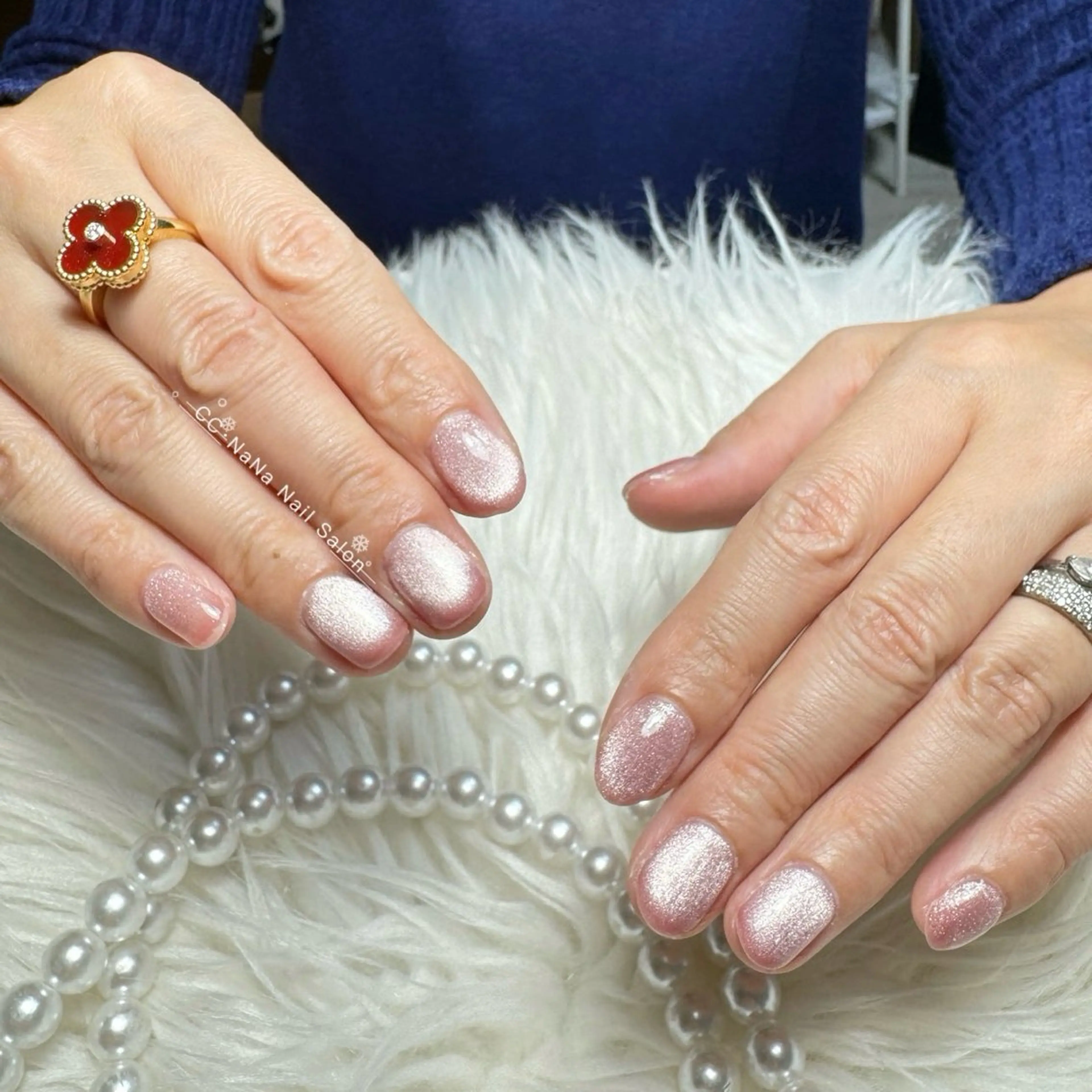 ネイル チークネイル フラッシュネイル ハート キラキラネイル 韓国ネイル ハンドネイル 💎CC・NaNa 韓国風ネイル🌙Cのネイルデザイン
