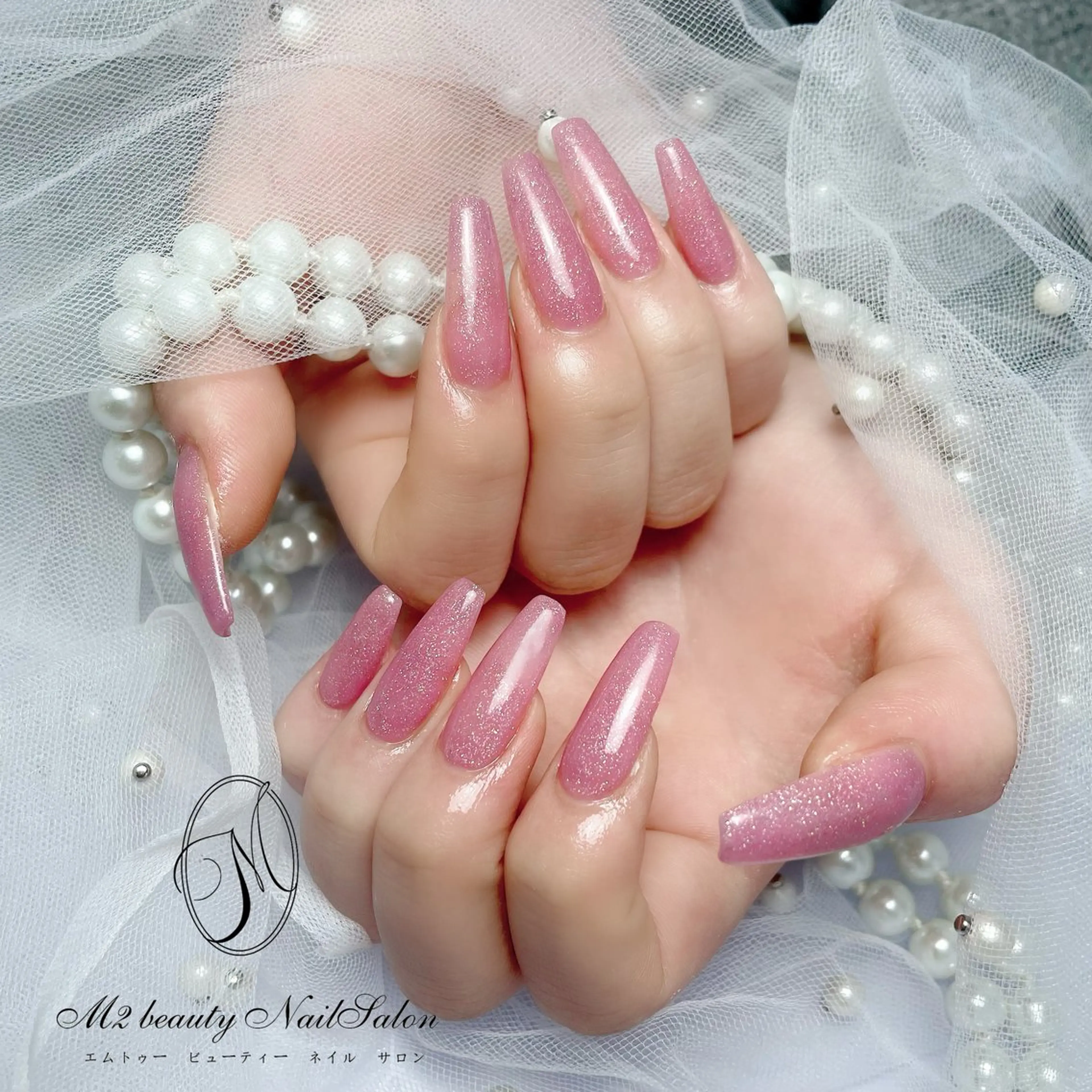 【HANDオフ無し】チップ長さだし10本+ワンカラーorラメグラデーションの写真