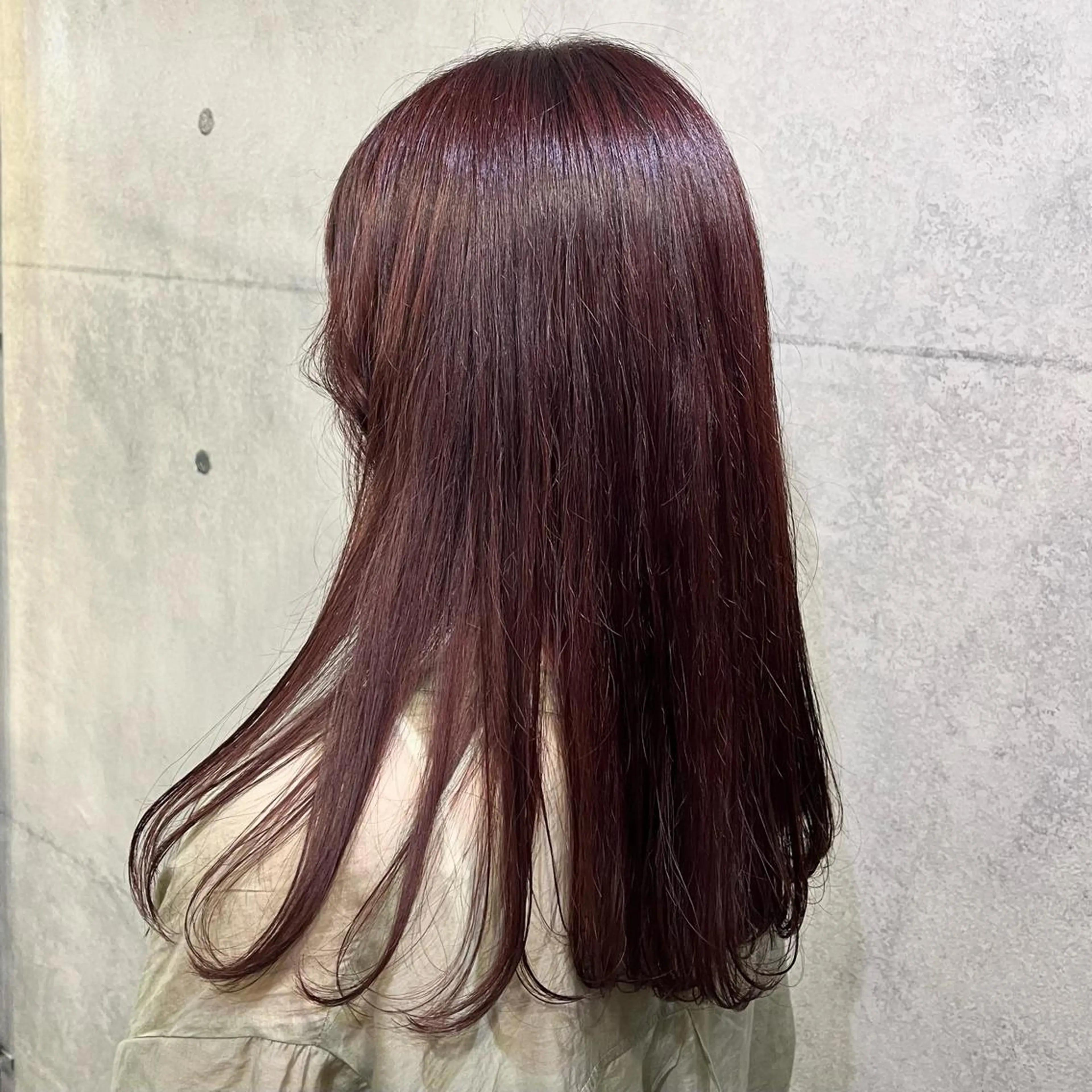 セミロング 無料カットモデル ユナのヘアスタイル