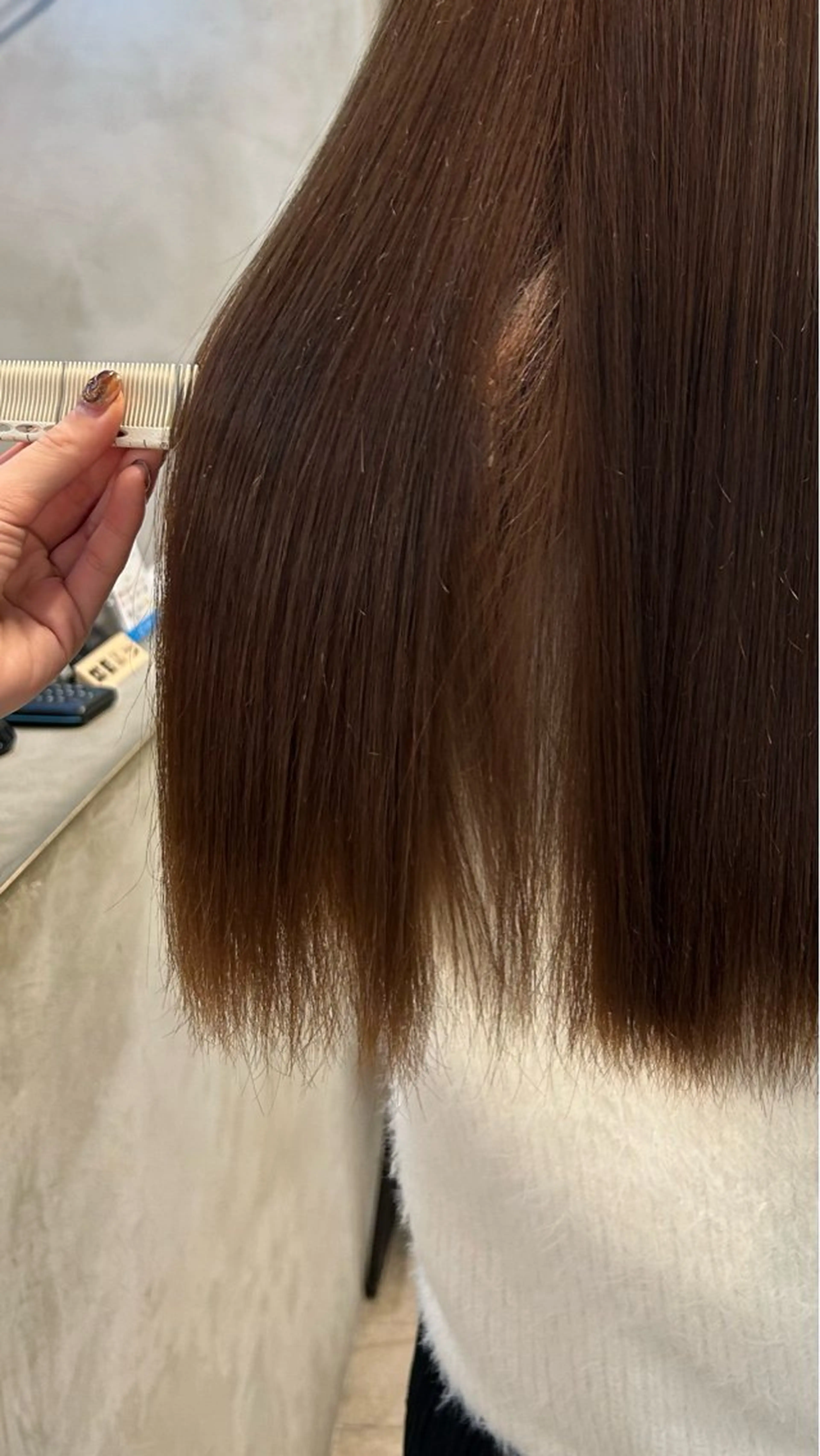 縮毛矯正 トリートメント じゅわっと暖色カラー 🍊Moemiのヘアスタイル