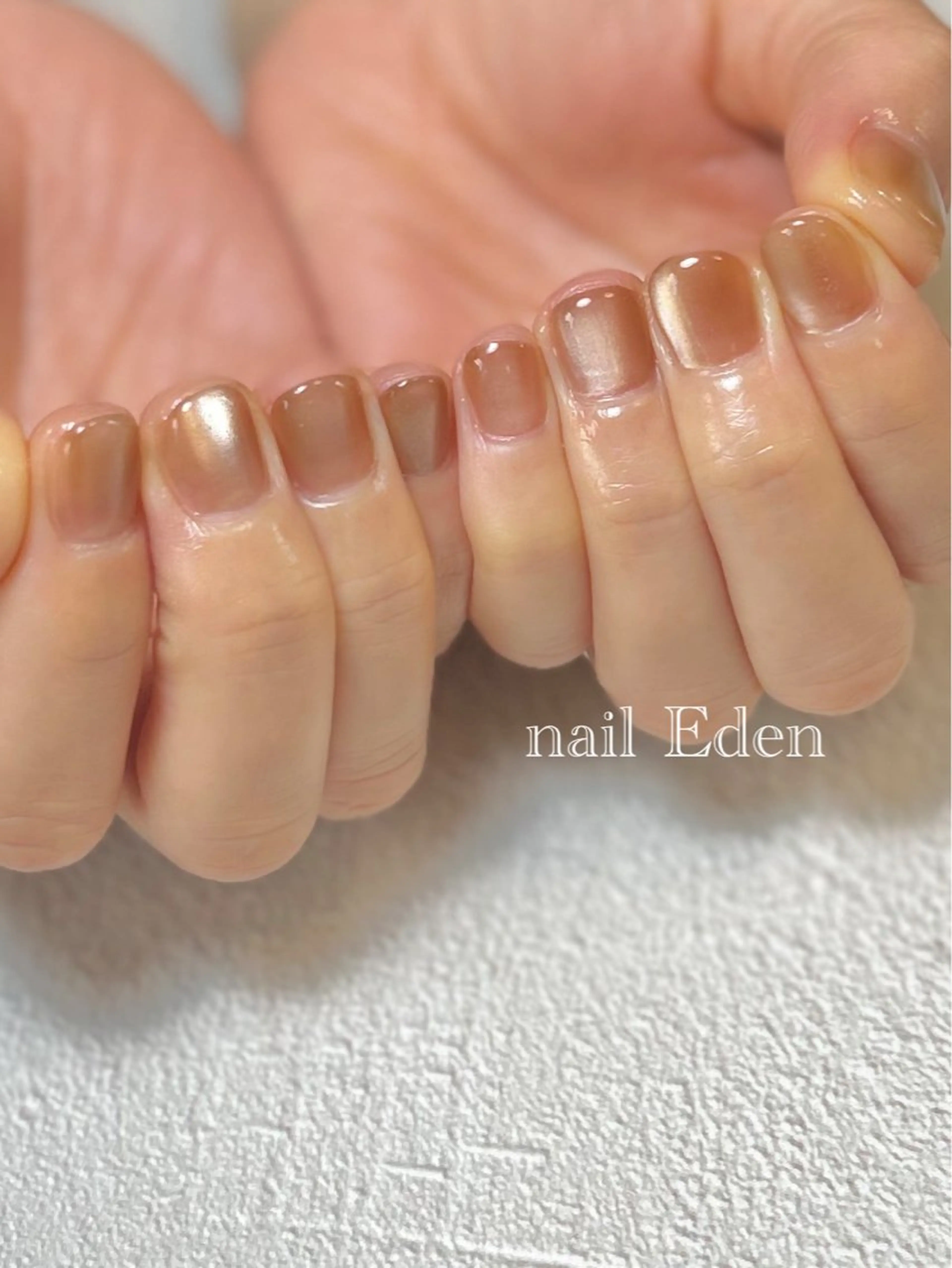 ネイル マグネットネイル ワンカラーネイル Eden ♾️のネイルデザイン