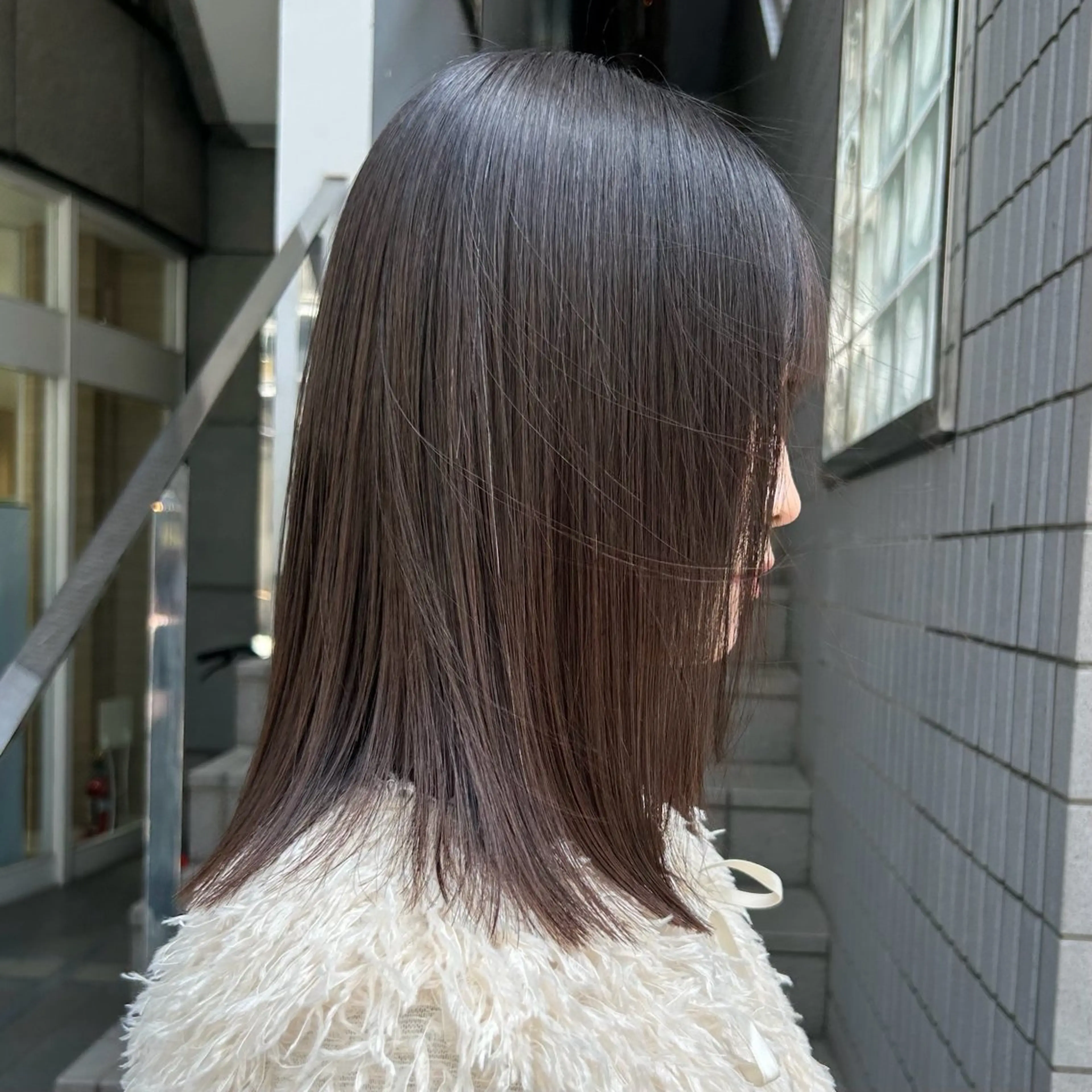 ミディアム トリートメント 金子 汐生のヘアスタイル