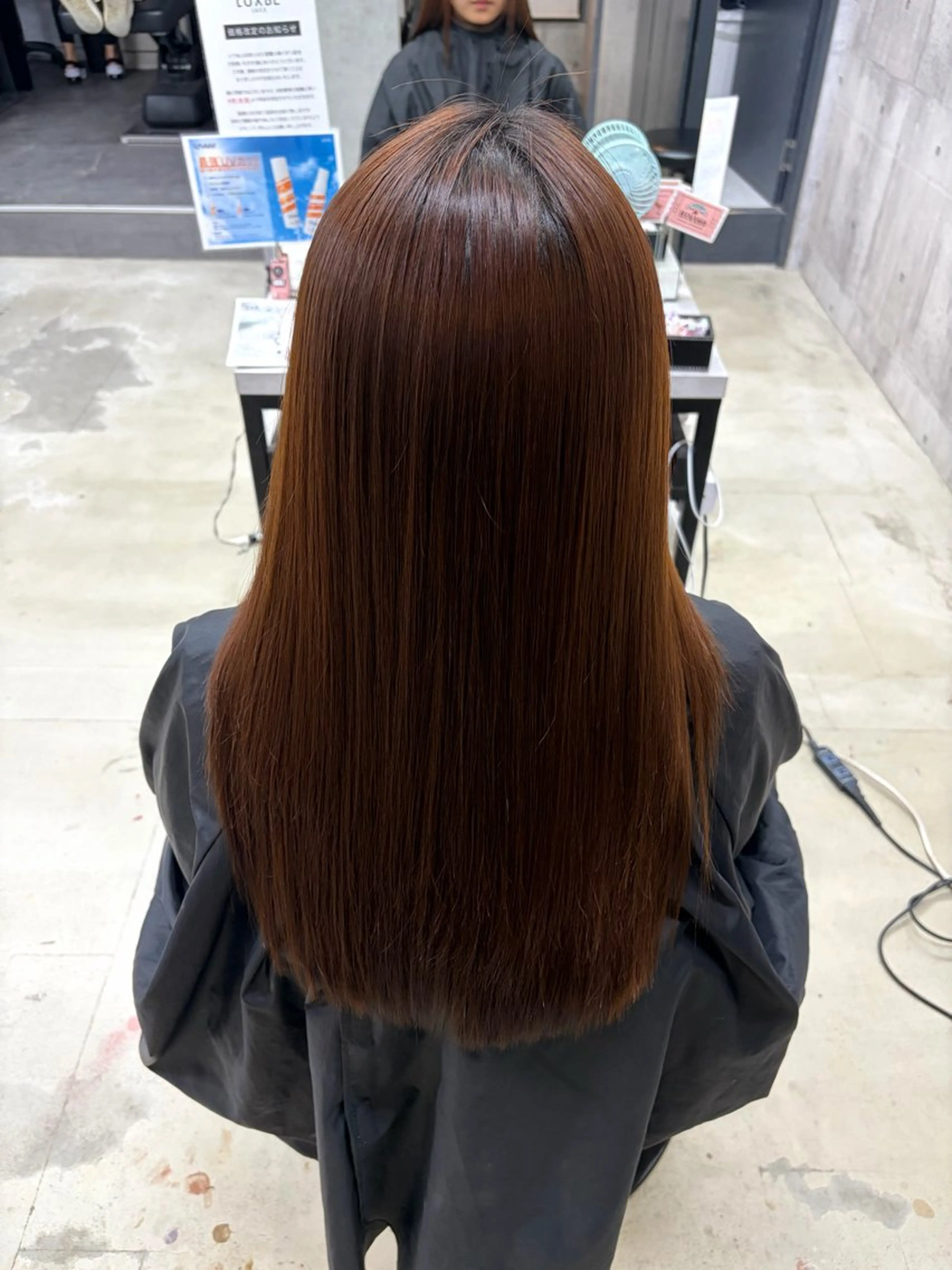 ロング パーマ くせ毛 縮毛矯正 LUXBE LUCE 那覇小禄イオン店所属・LUXBE LUCE ひなののヘアスタイル