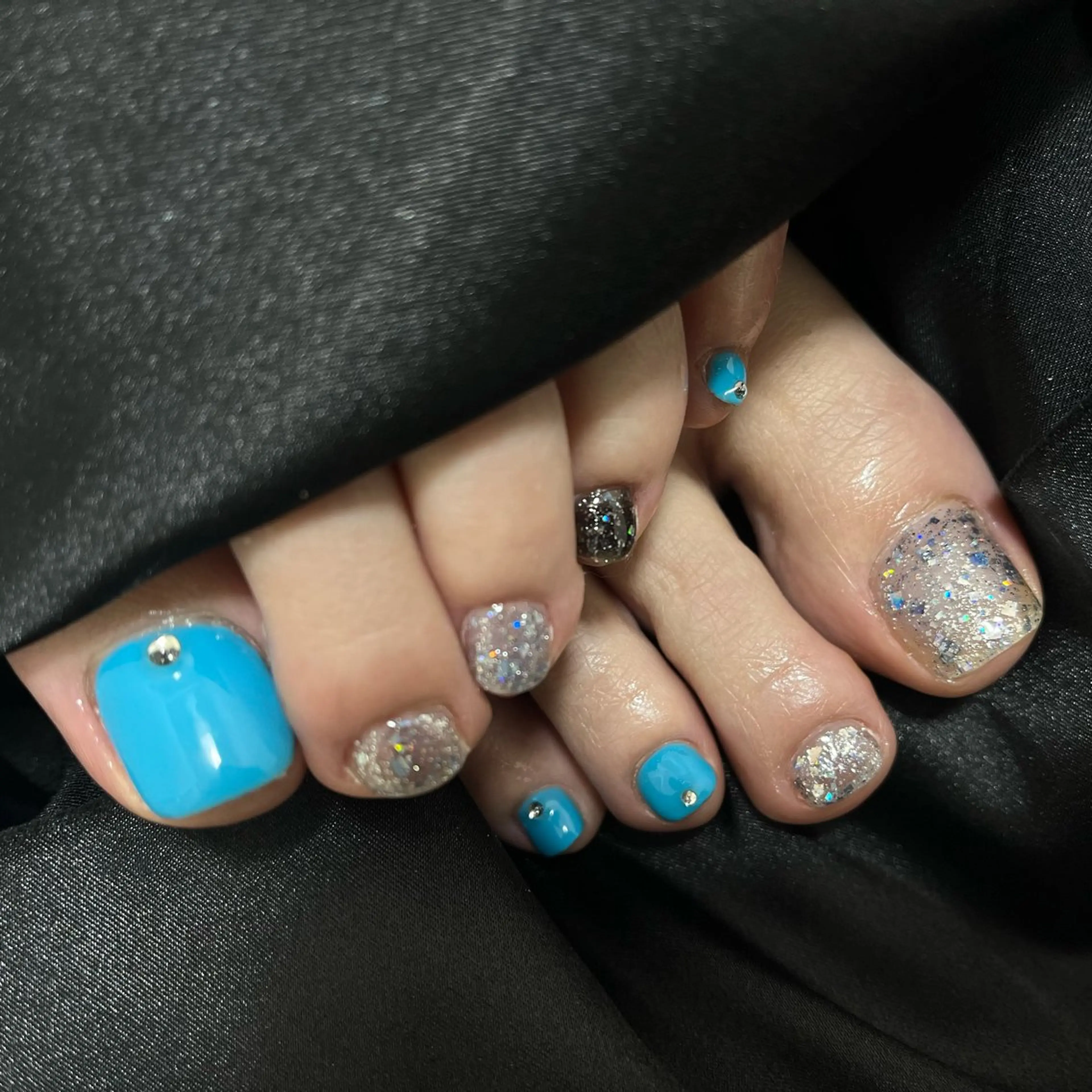ネイル チークネイル 桜ネイル 長さ出し フットネイル ジェルネイル Maika's nailのネイルデザイン