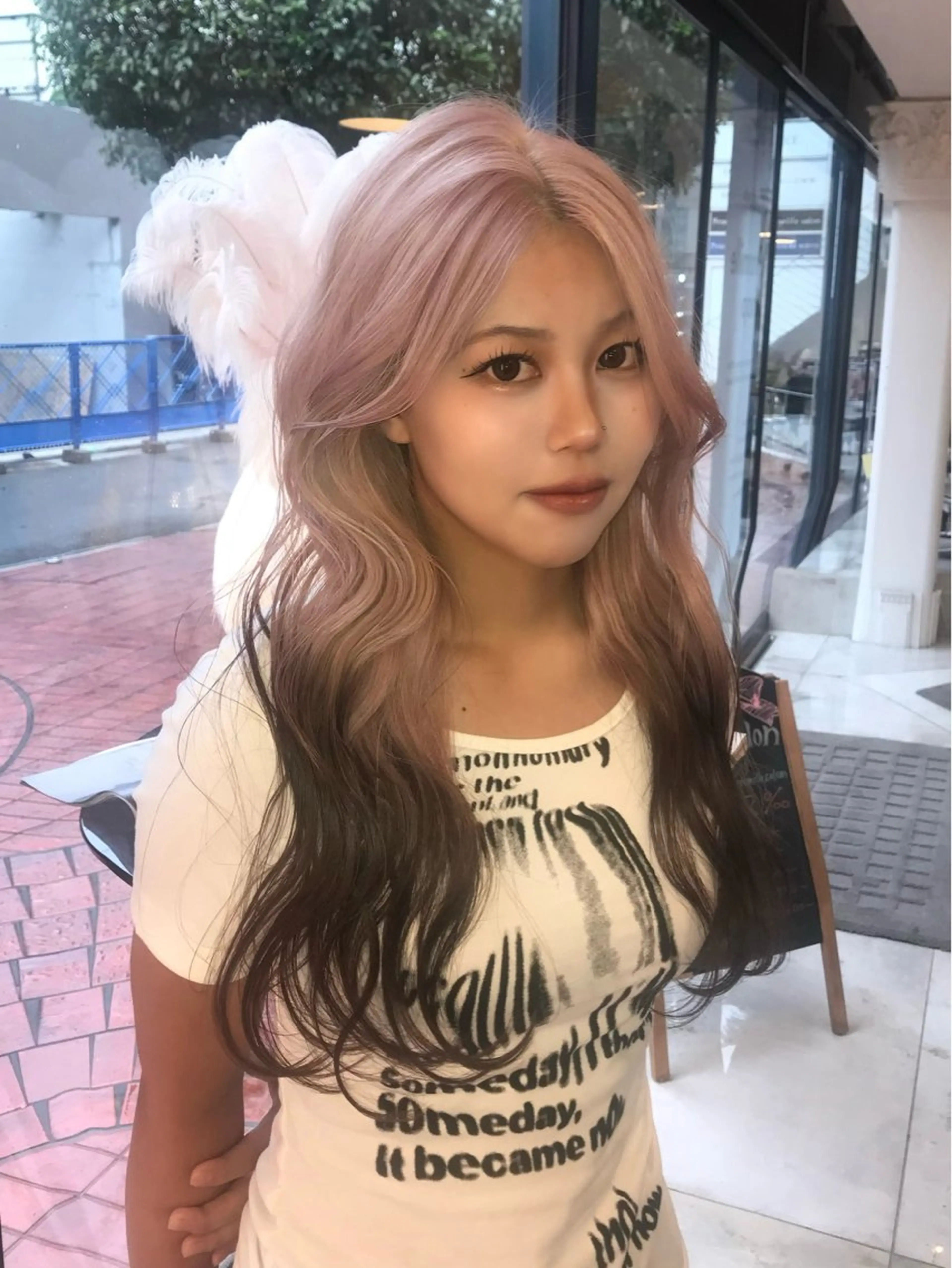 ロング カラー HARUNA/原宿/ デザイン/カットのヘアスタイル