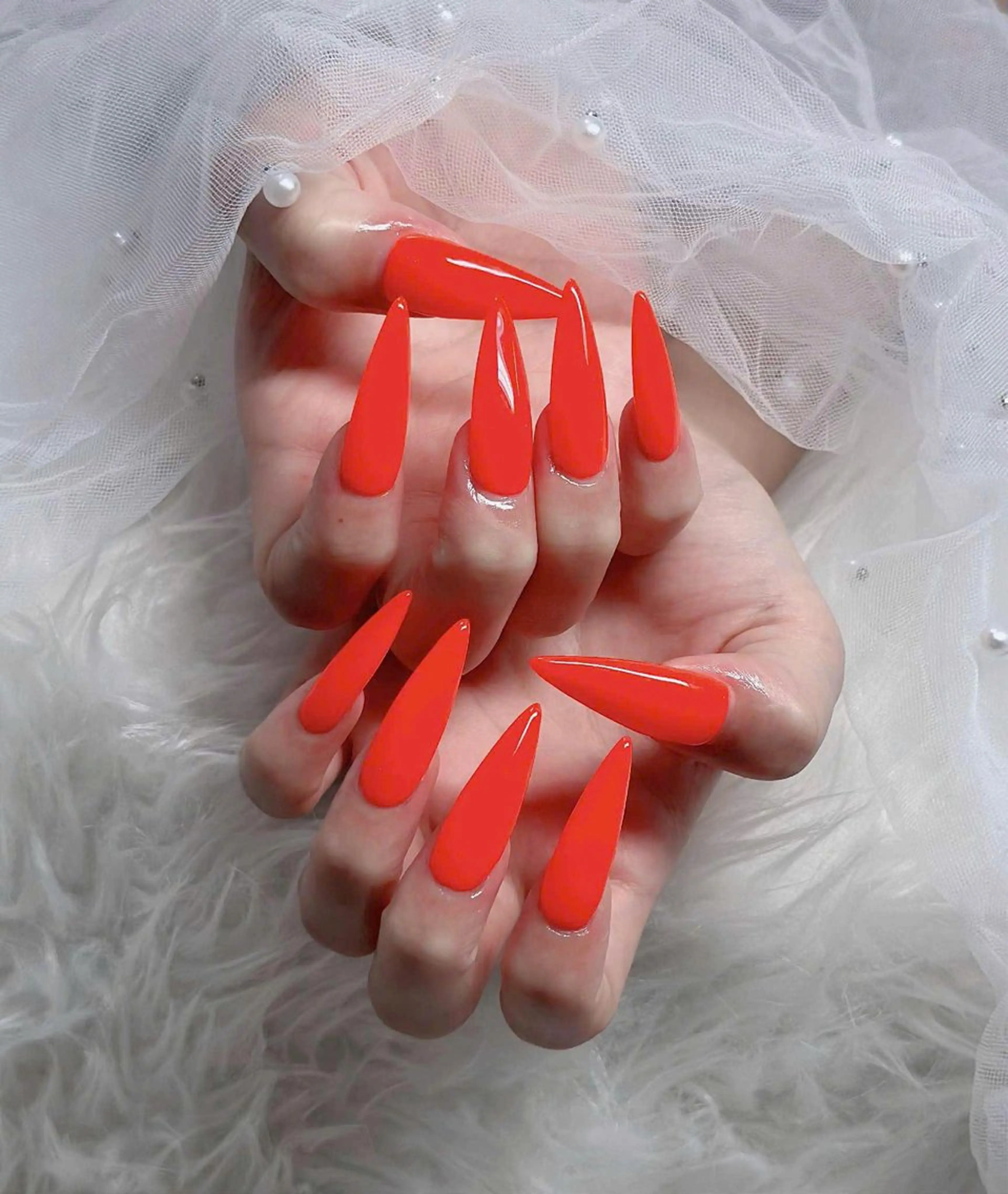 ネイル オーロラネイル フレンチネイル ジェルネイル ハロウィン 韓国ネイル ハンドネイル H.baby Nail Salonのネイルデザイン